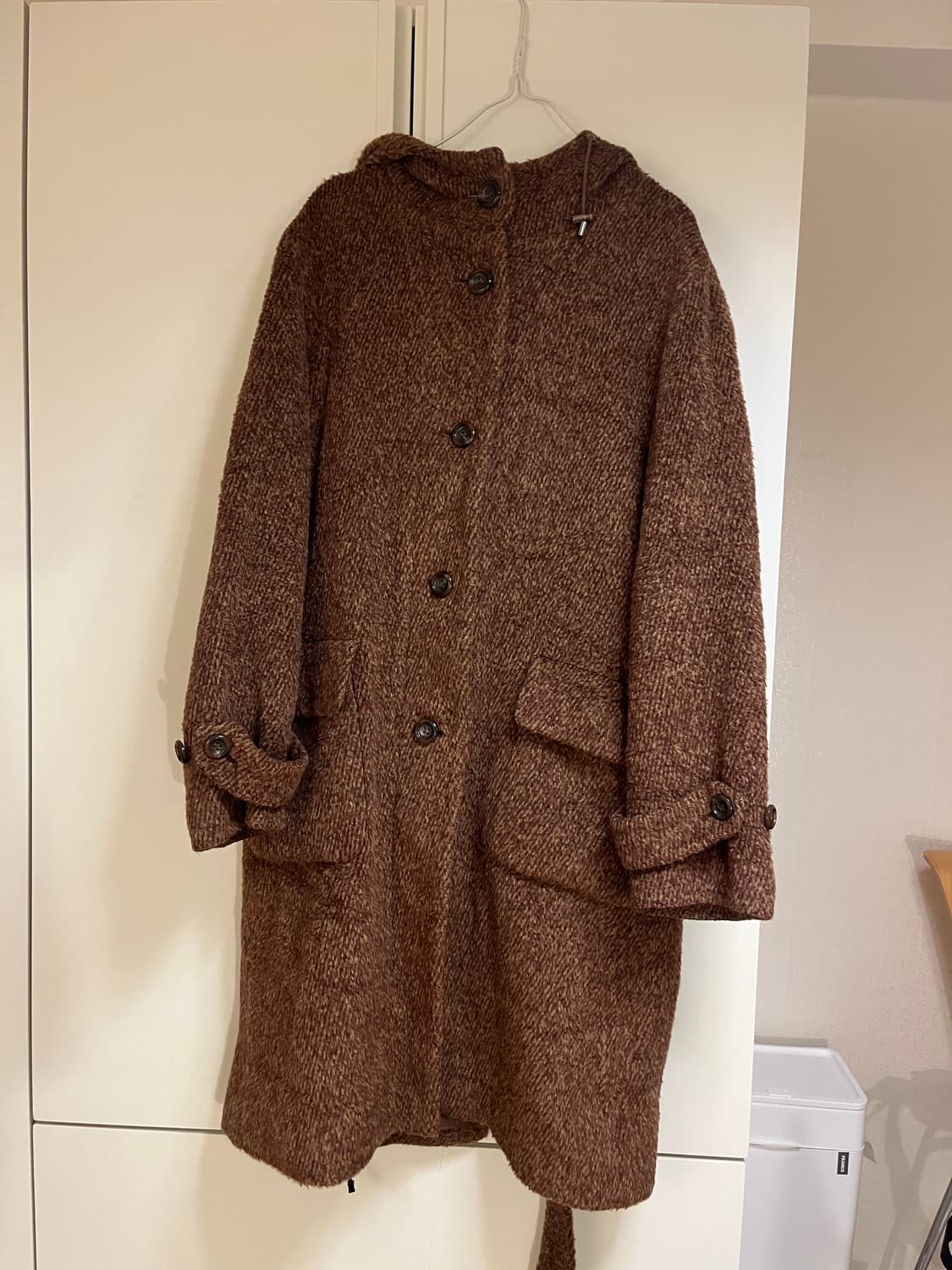 KARRA 브라운 후드 코트 상품이미지1