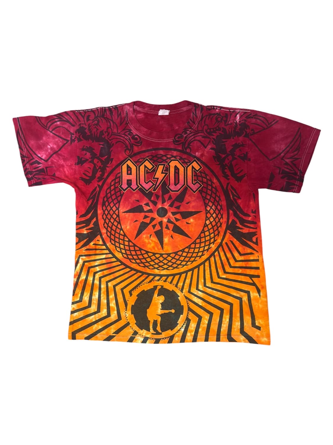 AC/DC 00s 풀프린팅 타이다이 월드투어 티셔츠 상품이미지1