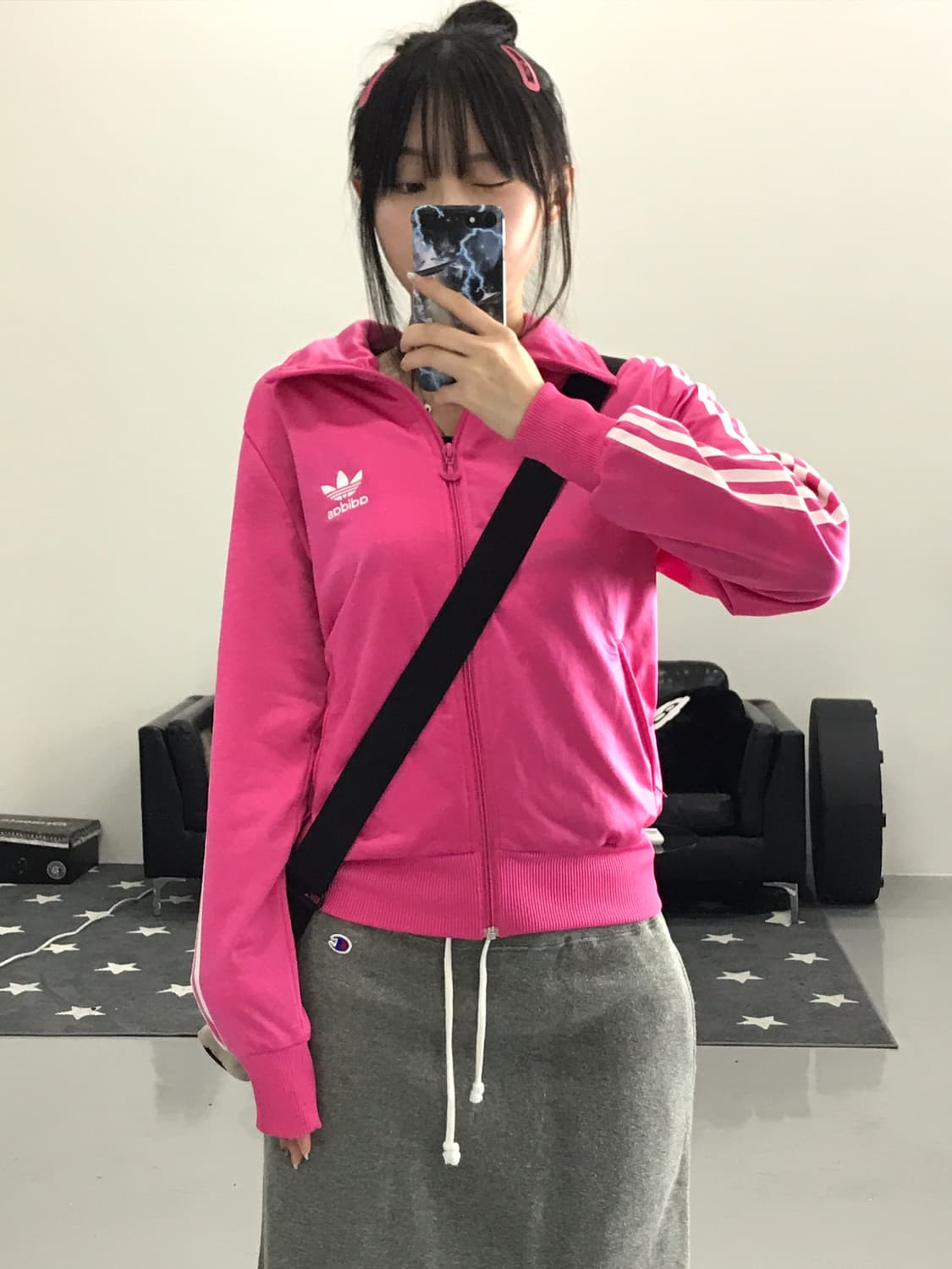 Adidas pink firebird jersey 상품이미지2
