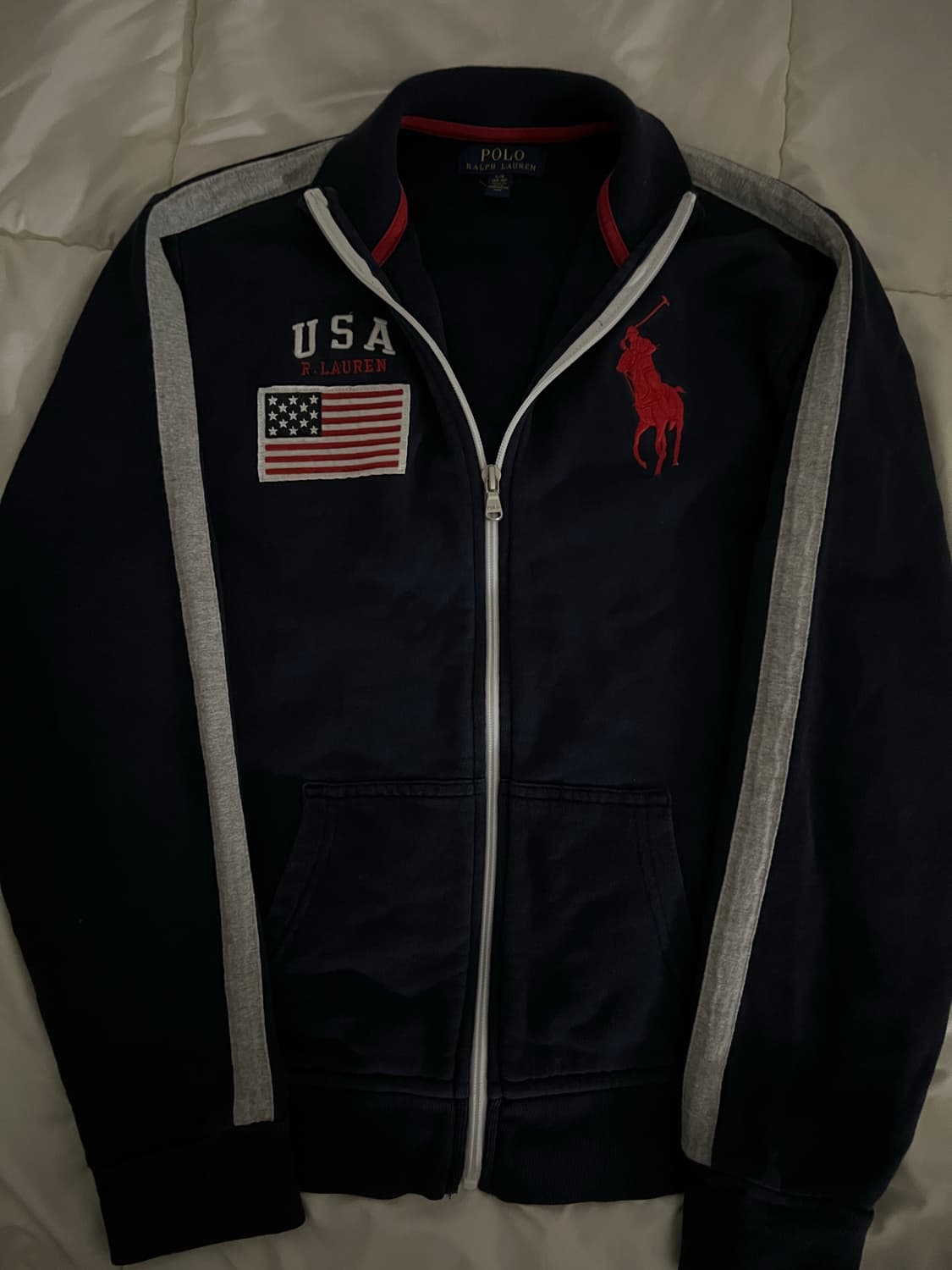 폴로 네이비 빅포니 성조기 집업  상품이미지3