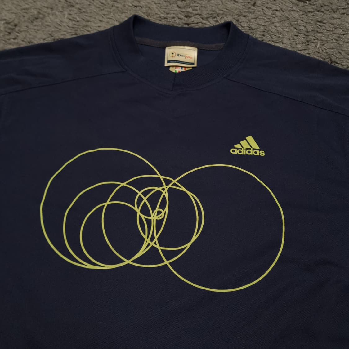 00s 아디다스 2002 한일 월드컵 트레이닝 져지 웜업 긴팔 L 빈티지 상품이미지3