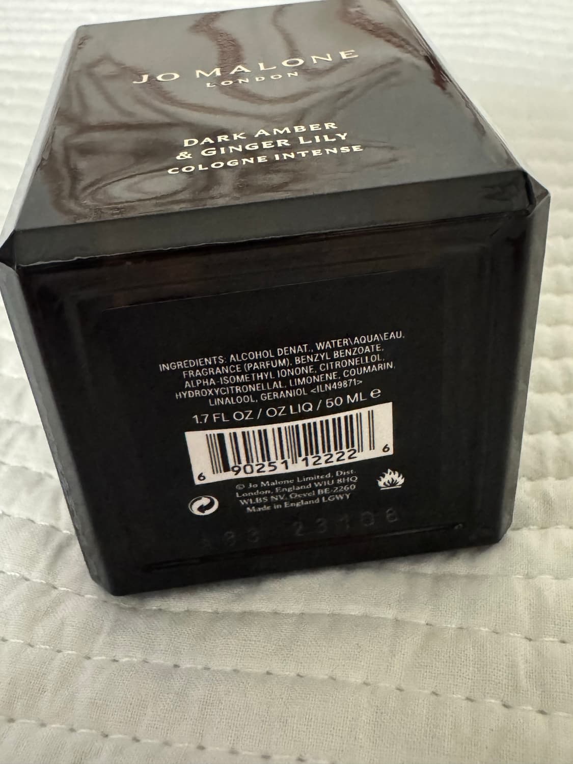 조말론 다크앰버 진저릴리 코롱 인텐스 국문택 상품이미지3