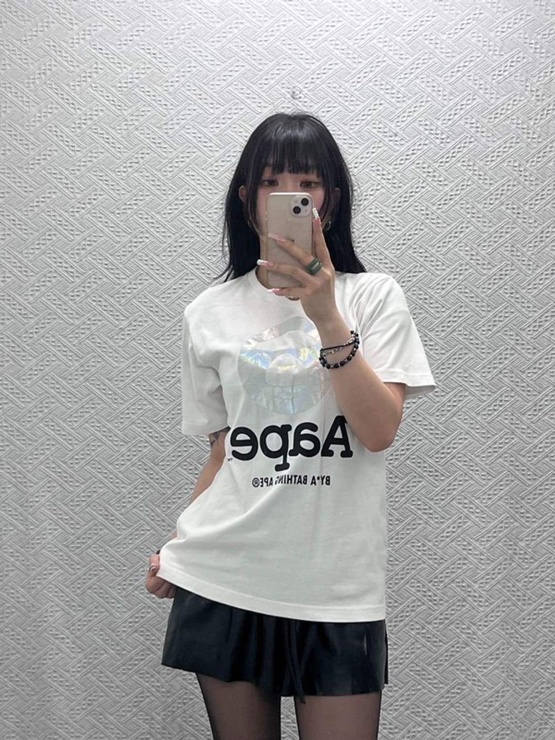 베이프 AAPE 빈티지 오리지널 로고 프린팅 반팔티 S C12198 상품이미지1