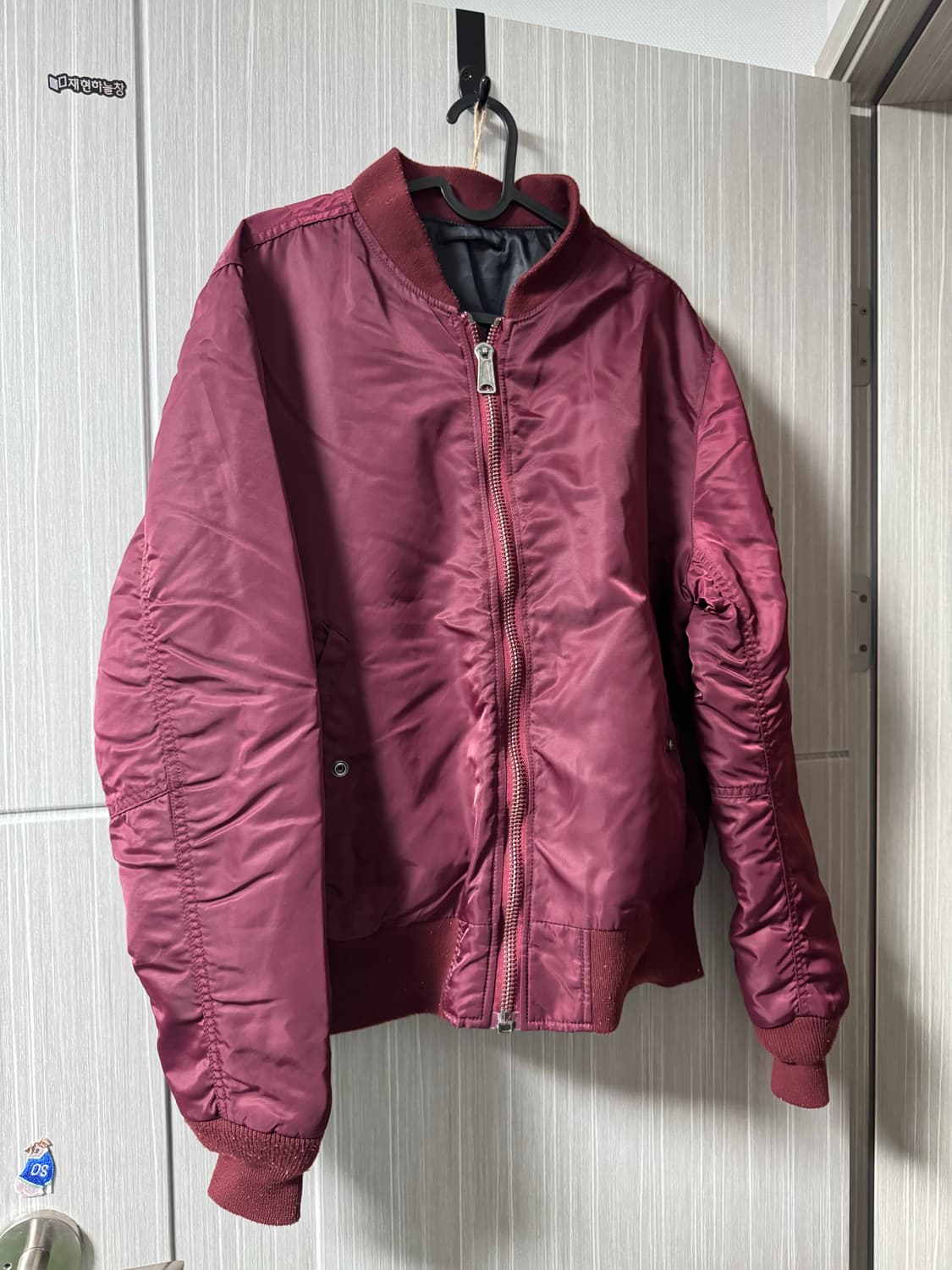 버건디 MA-1 마원 항공점퍼 봄버 자켓 상품이미지1