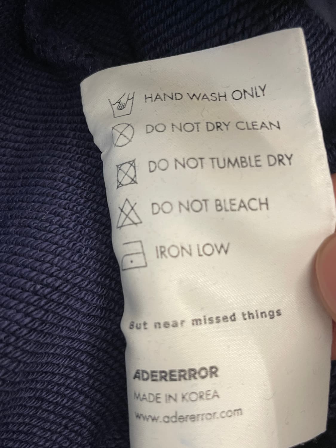 아더에러 23SS Sollec 솔렉 스웻셔츠 맨투맨 네이비 상품이미지6