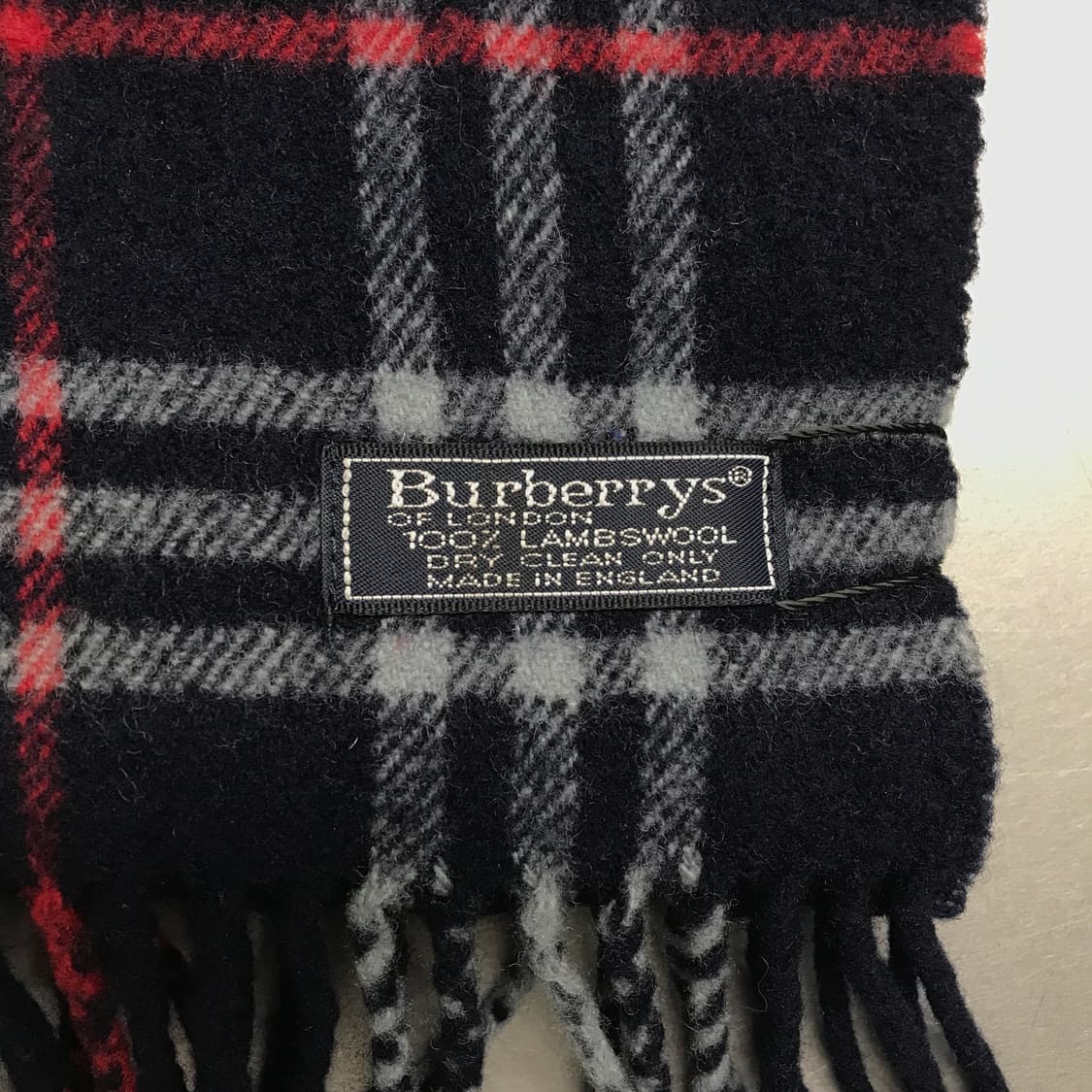 버버리 정품 램스울 머플러 네이비 상품이미지4