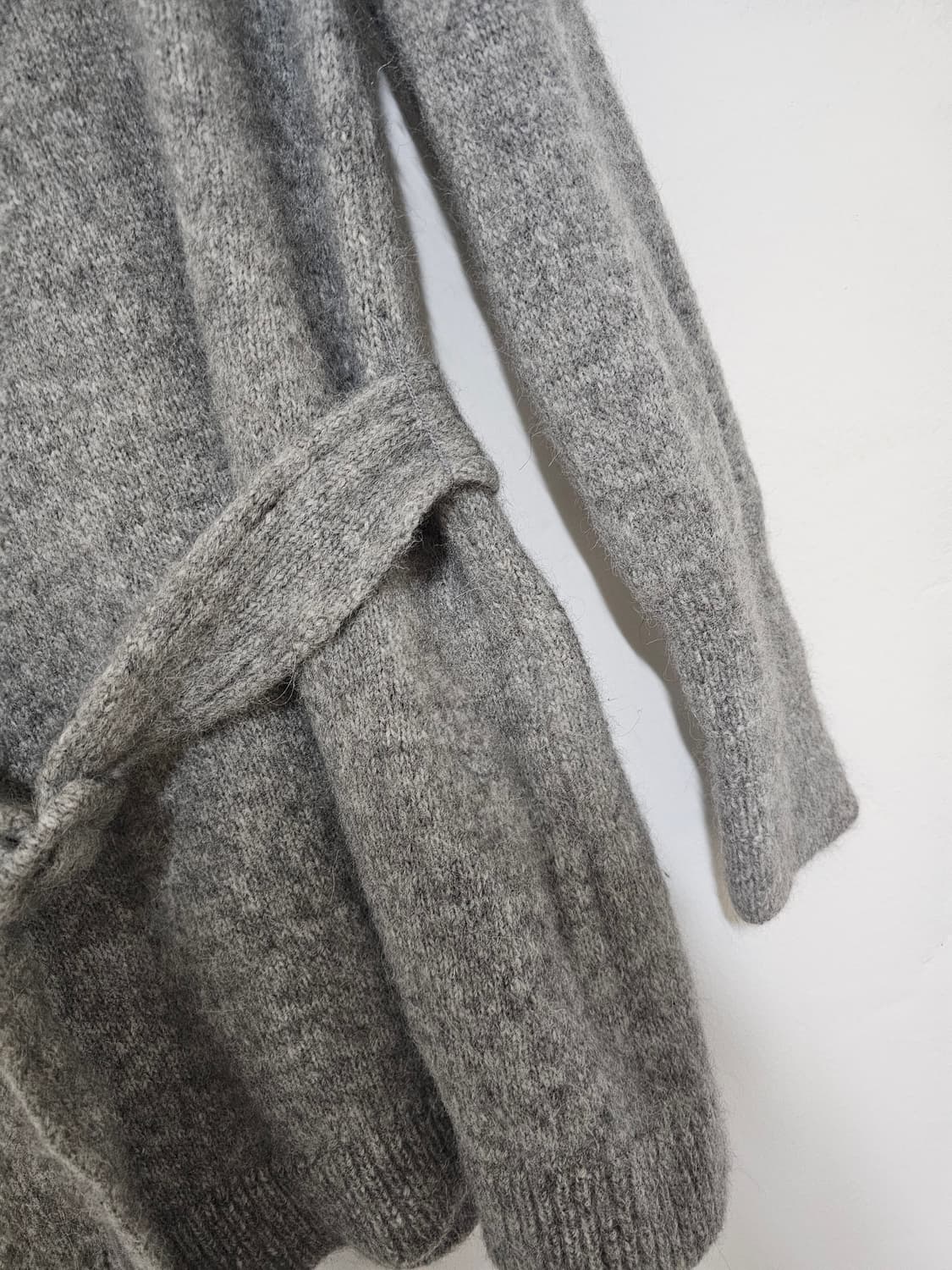 레니본 알파카 그레이 벨트 니트 85. (55.)  상태a급 상품이미지5