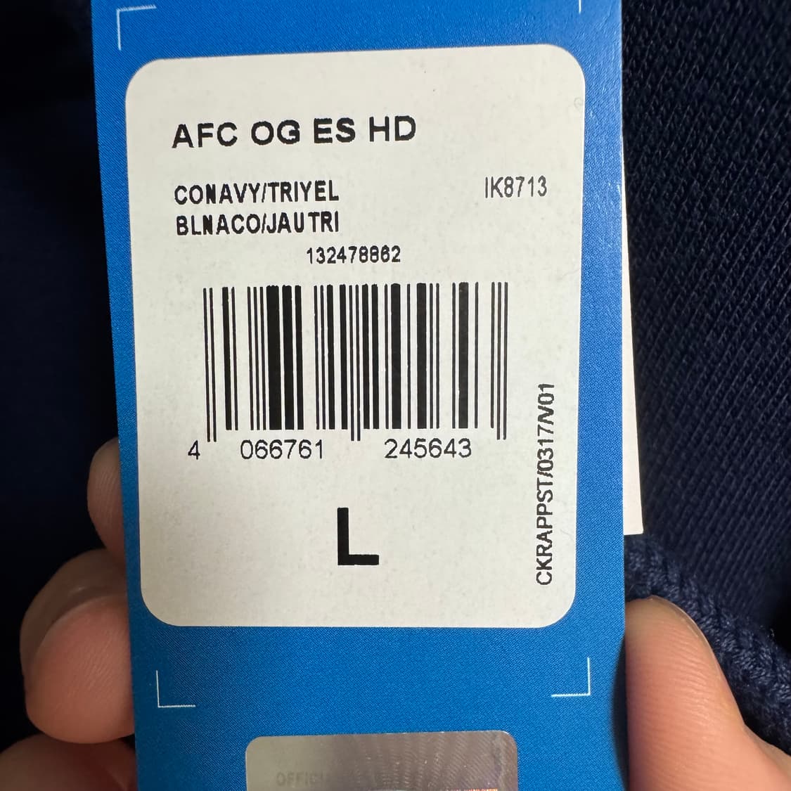 아디다스 오리지널스 아스날 기모 후드티 L 상품이미지3