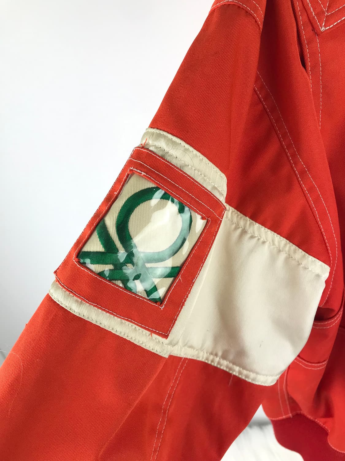 90s 베네통 레이싱 자켓 ma-1 항공점퍼 바이커 f1 오렌지 빈티지 상품이미지5