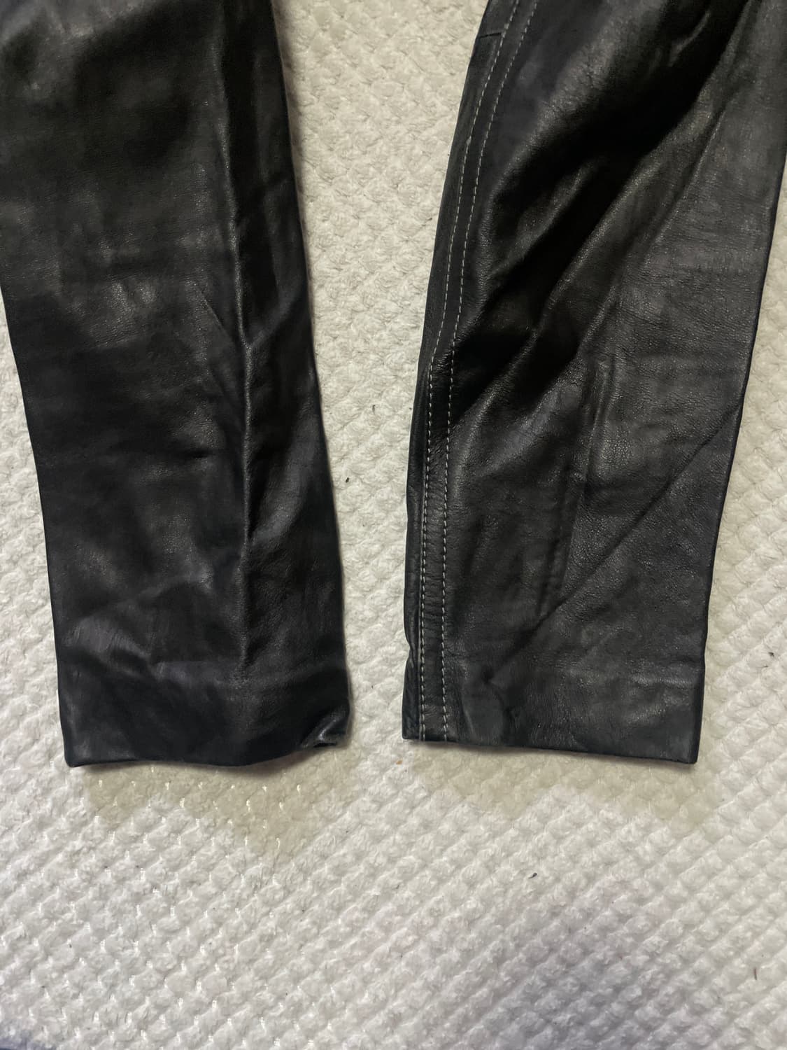 Juun.J 준지 정욱준 LONE 웨스턴 무드 램스킨 양가죽 레더 자켓 상품이미지6