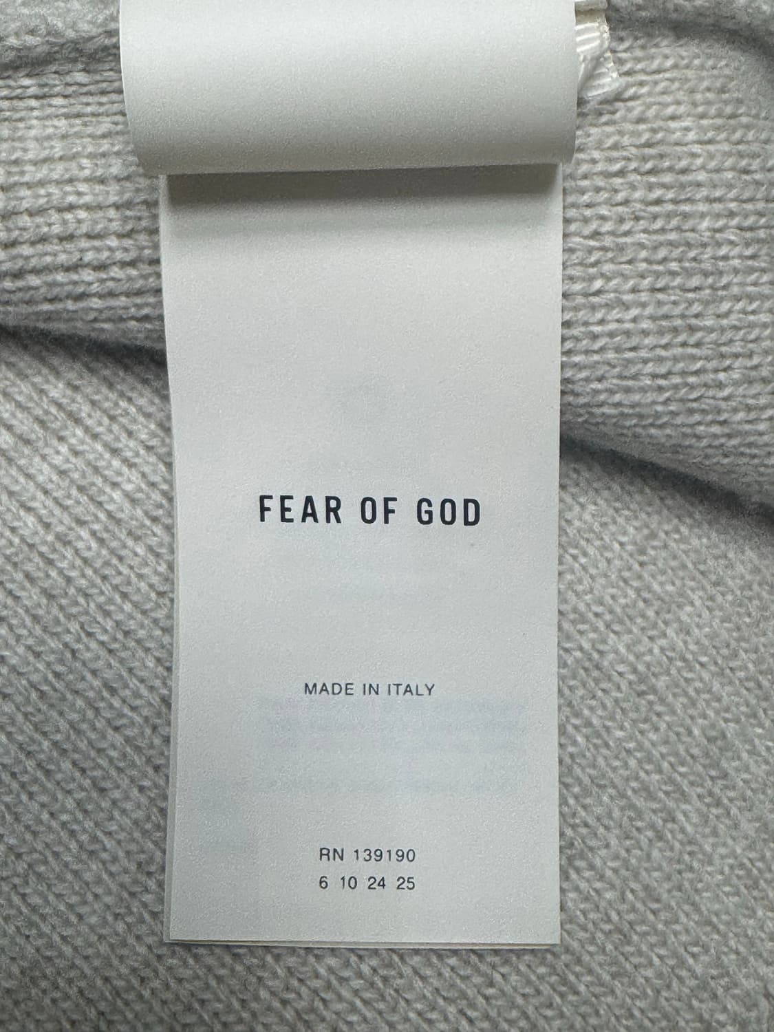 [남성] 피어오브갓 이터널 자카드 메리노 울 후디 (새제품) 상품이미지4