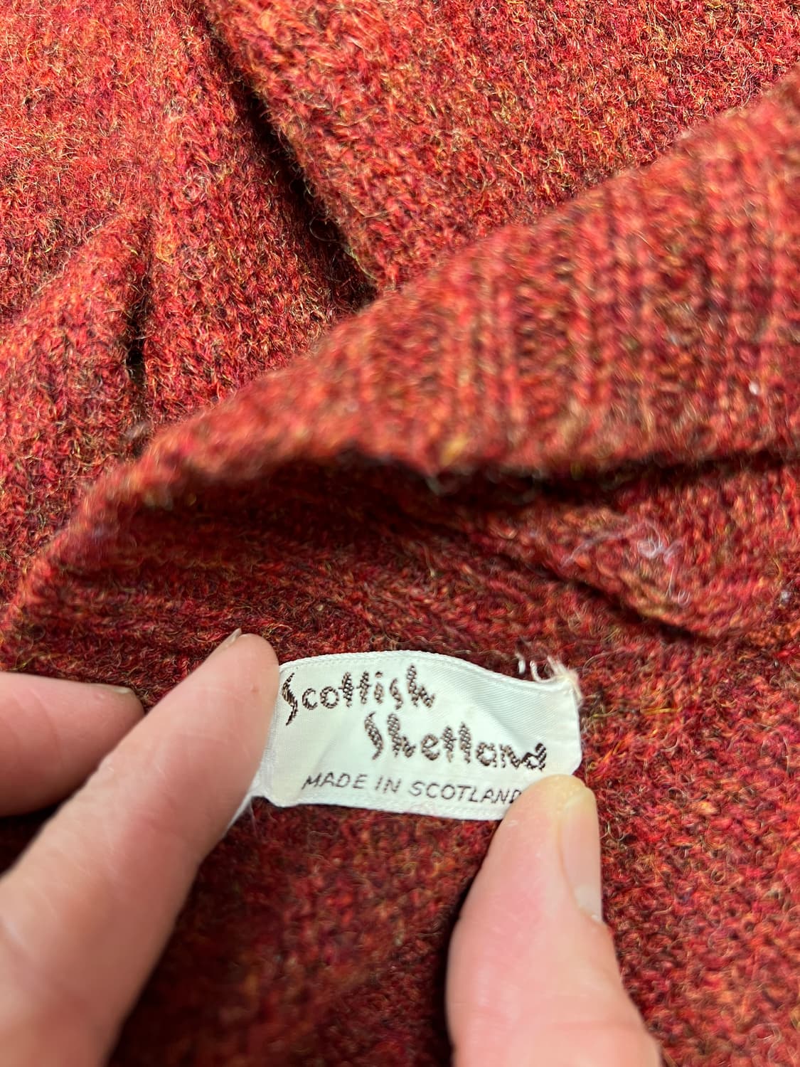 [44] SCOTTISH SHETLAND 레드 니트 상품이미지4