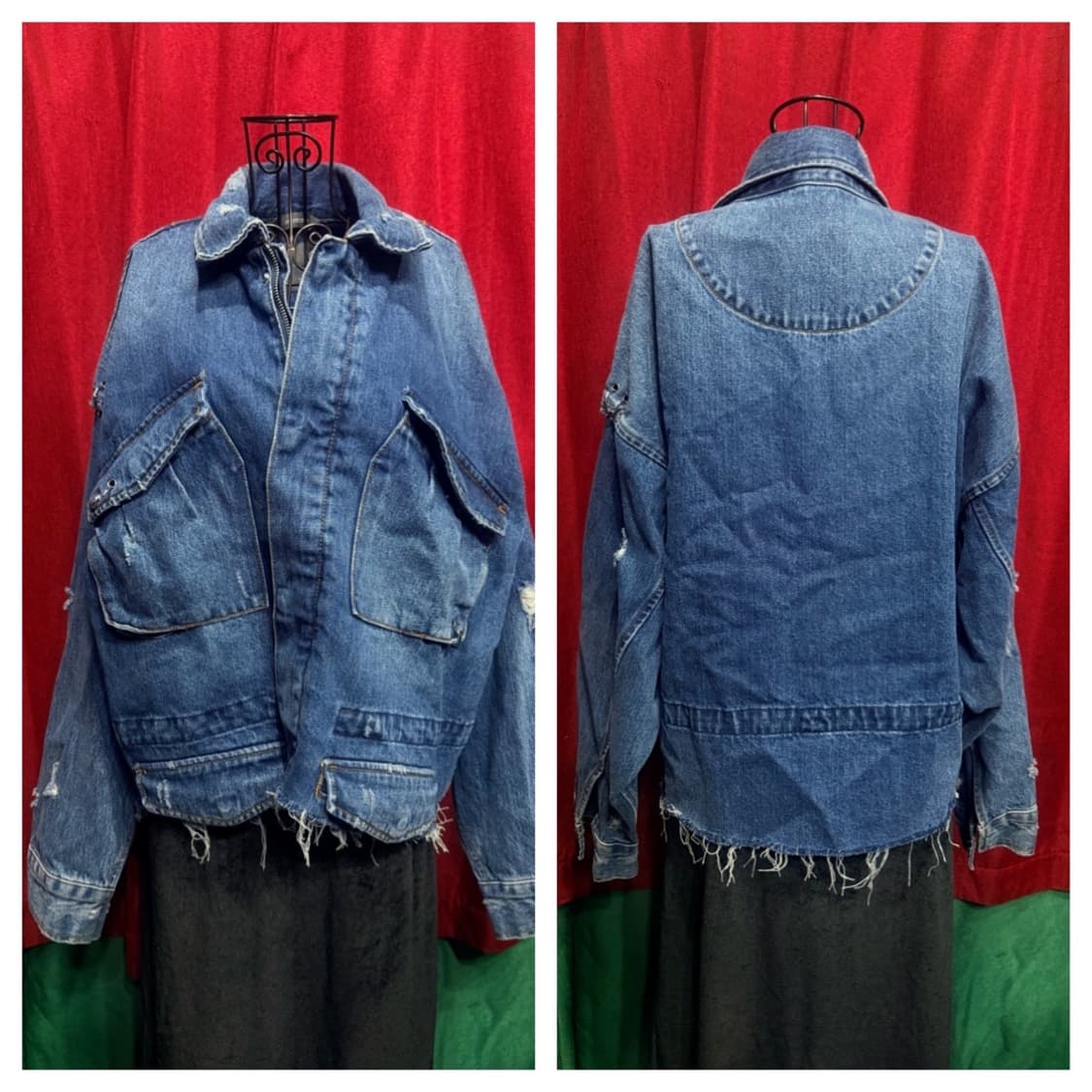 자라 리폼 데님 자켓 L 상품이미지3