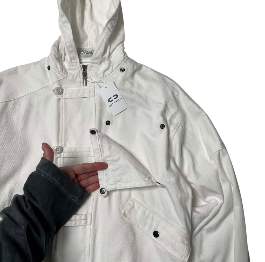 80's royce white hoodie zip up 상품이미지4