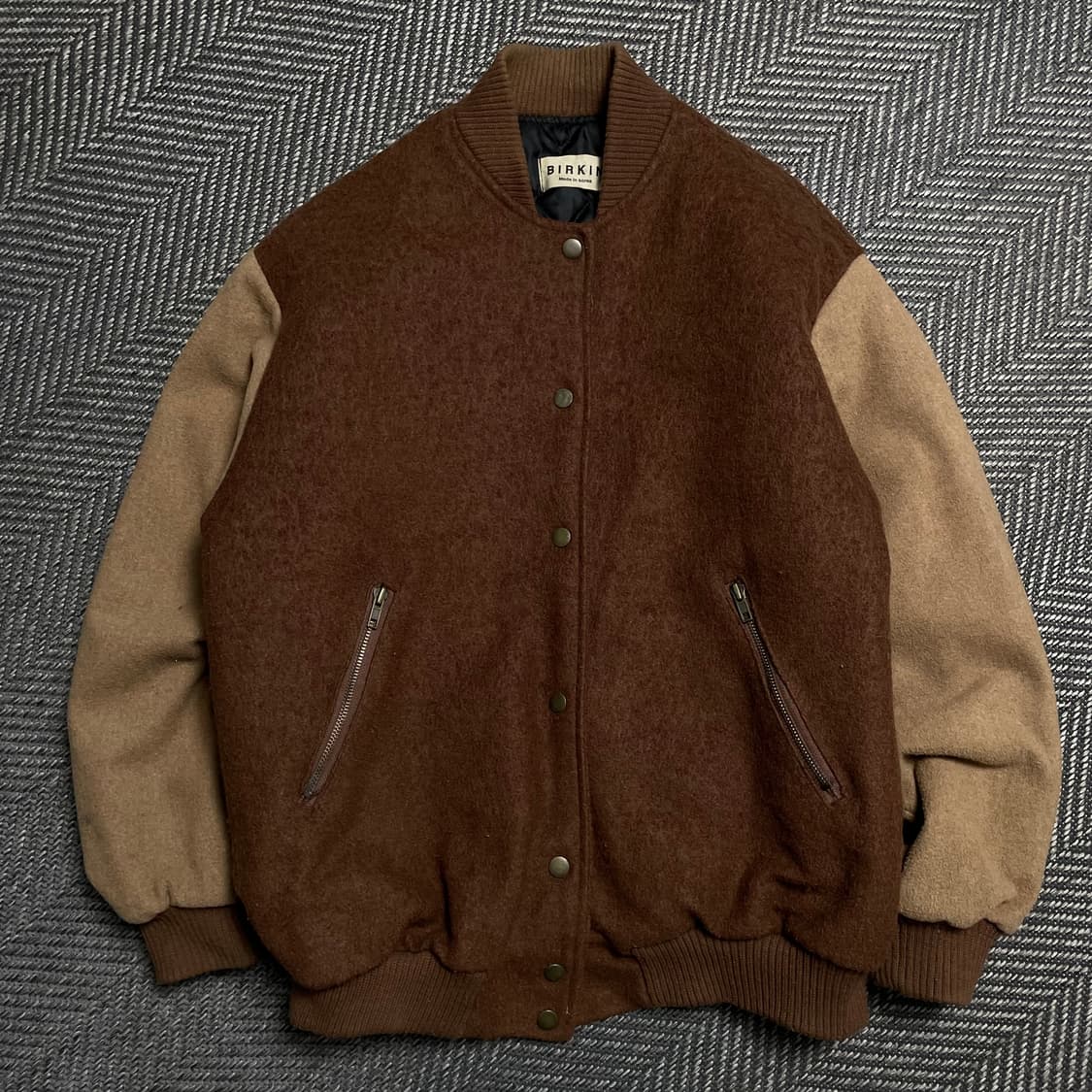 BIRKIN 빈티지 스타디움 모직 바시티 자켓y 5075 상품이미지2