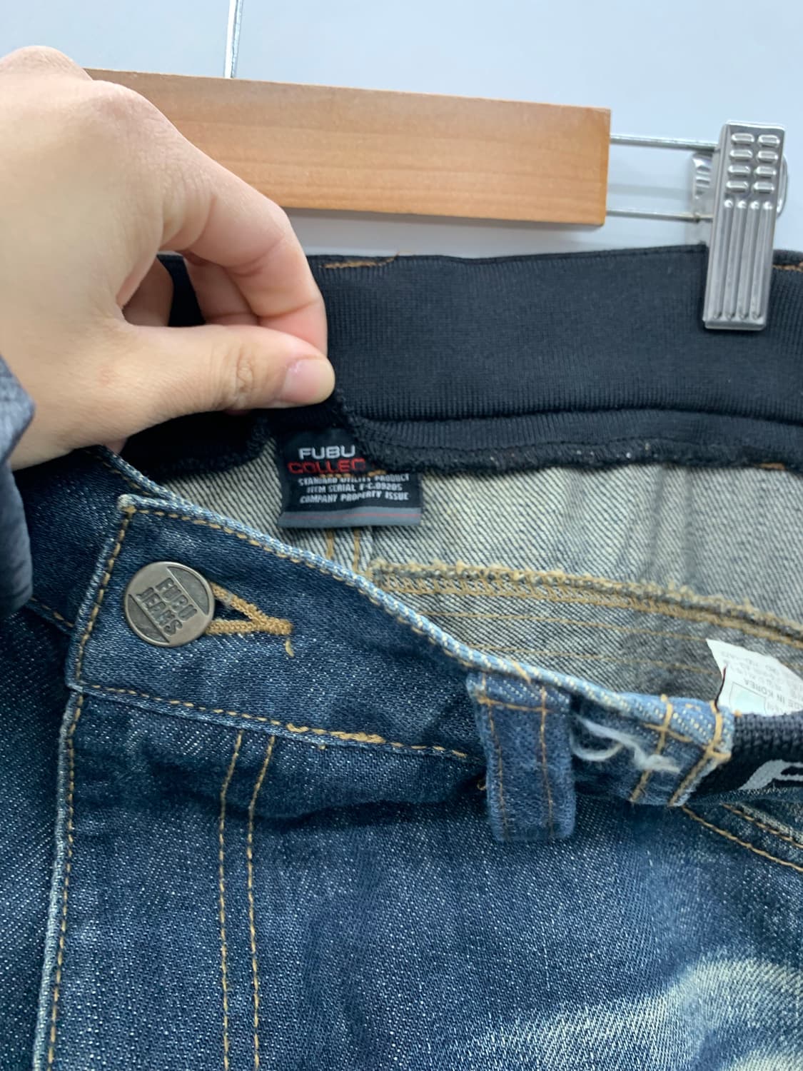 Fubu 레터링 오버핏 데님  상품이미지8