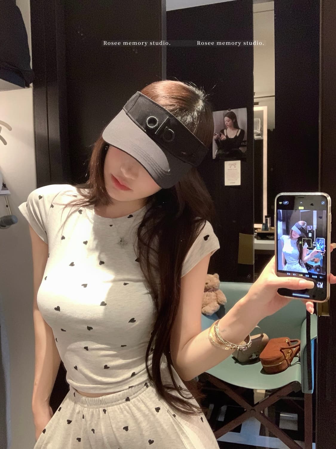 하트땡 세트 반팔티 팬츠 세트 상품이미지2