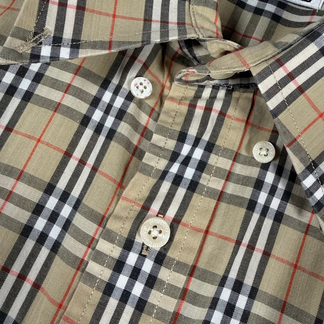 90s Burberrys 버버리 노바체크 반팔 셔츠 상품이미지5