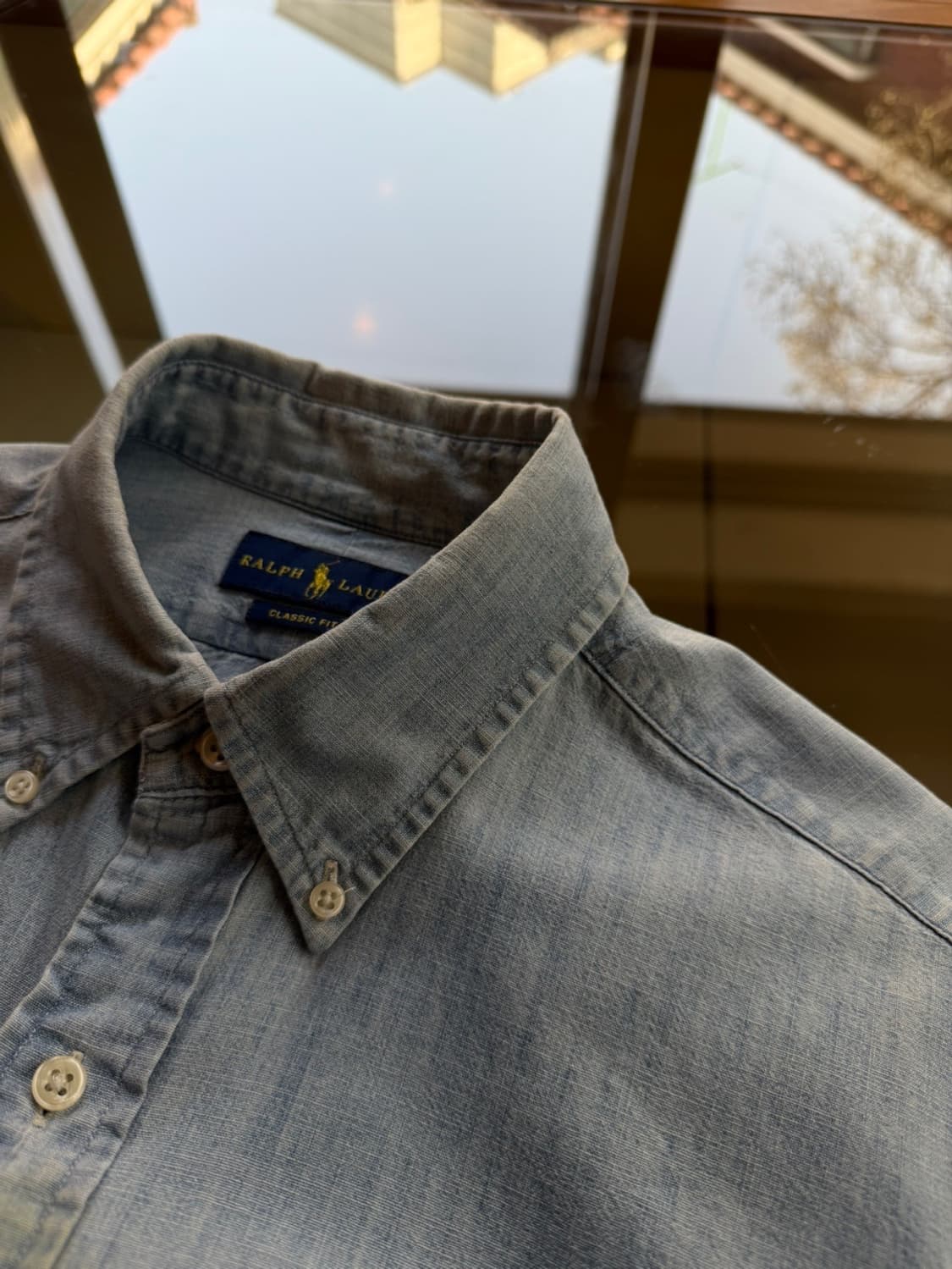 폴로 랄프로렌 샴브레이 버튼다운 셔츠 100 상품이미지9