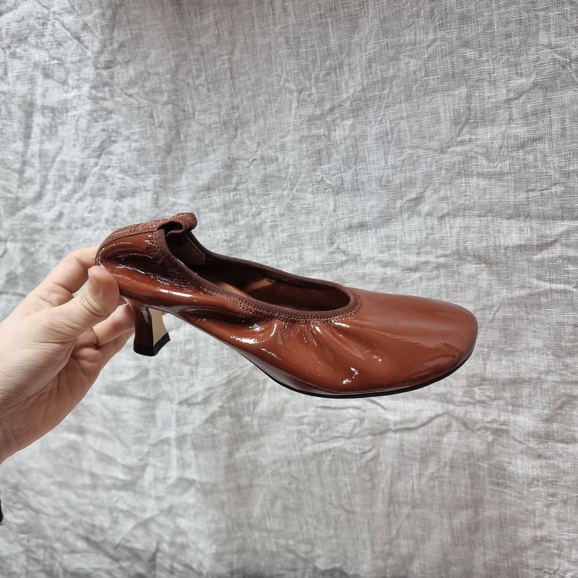 랑방컬렉션 밴딩 구두 키튼힐 슈즈 신발 힐 (235mm) 상태최상 상품이미지3