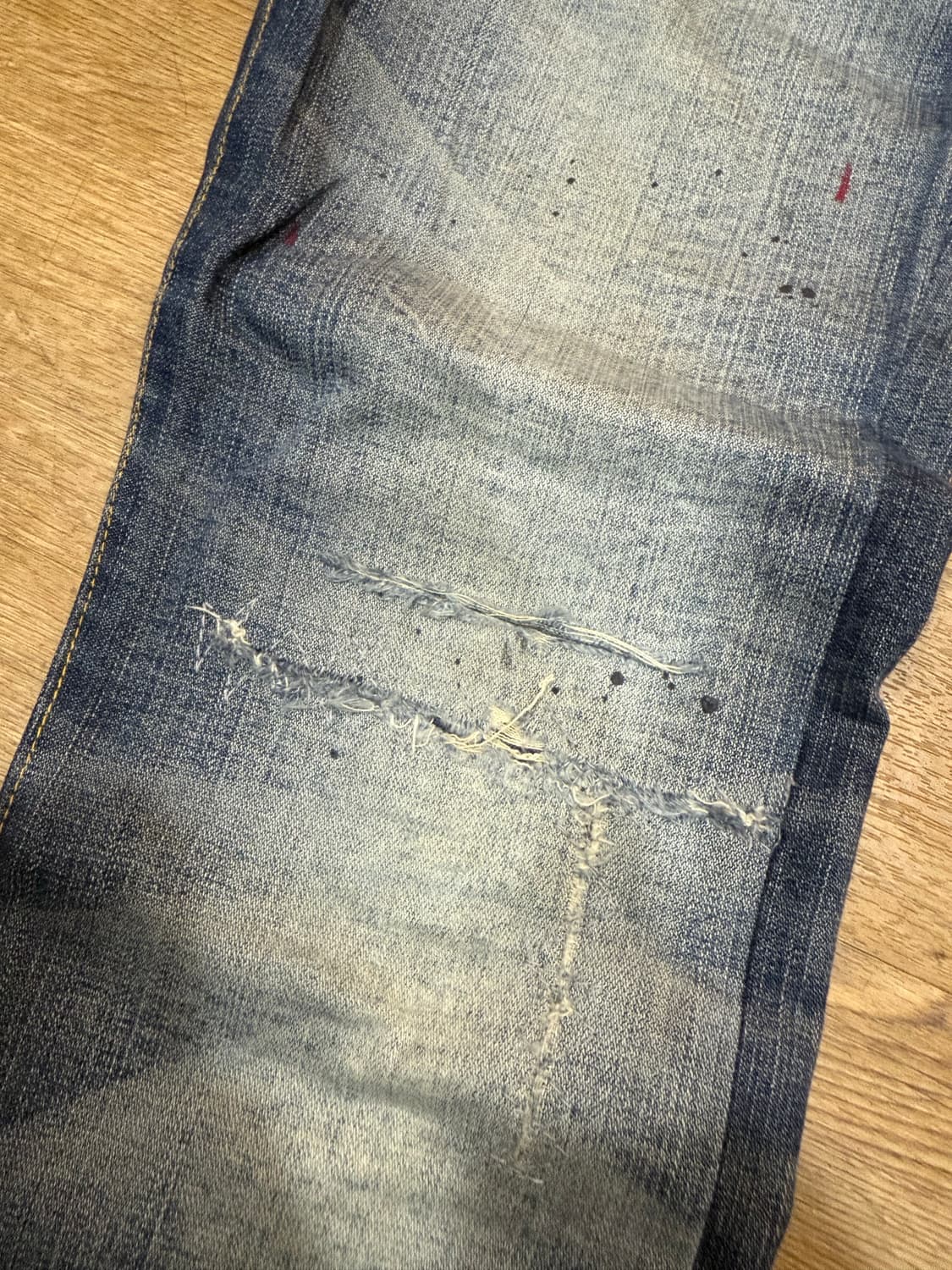 디올옴므 08SS 레드페인트진 레페 상품이미지4