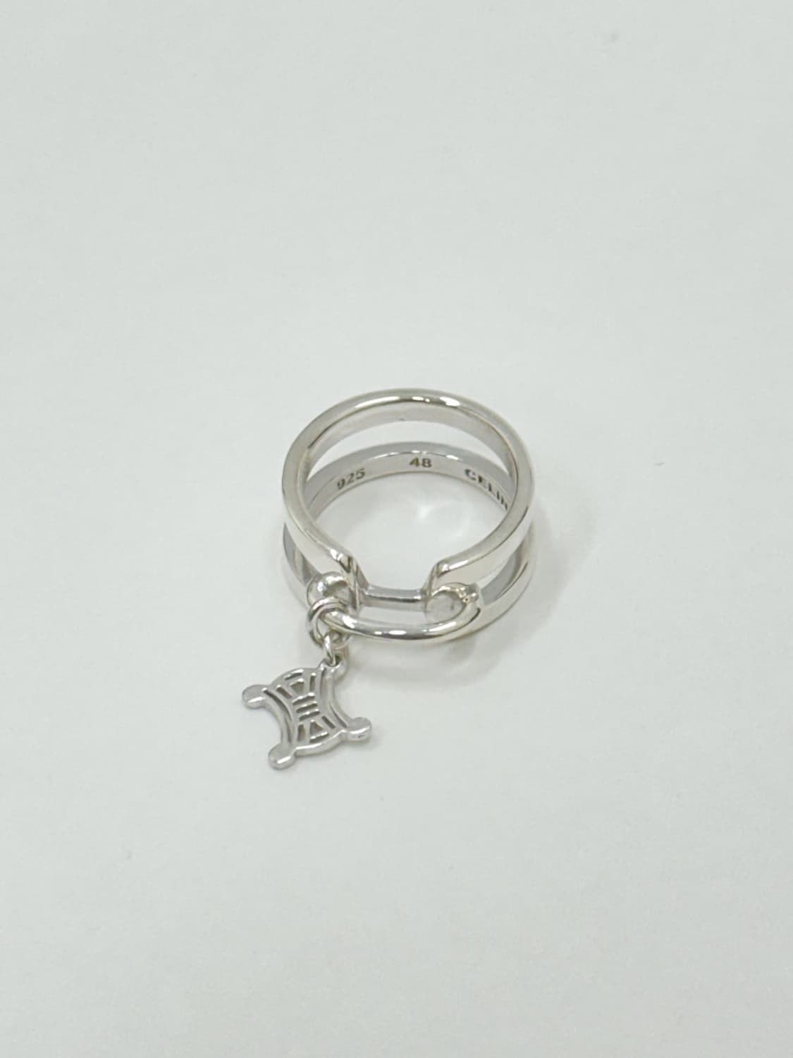 celine / 셀린느 트리오페 펜던트 실버925 반지  상품이미지5