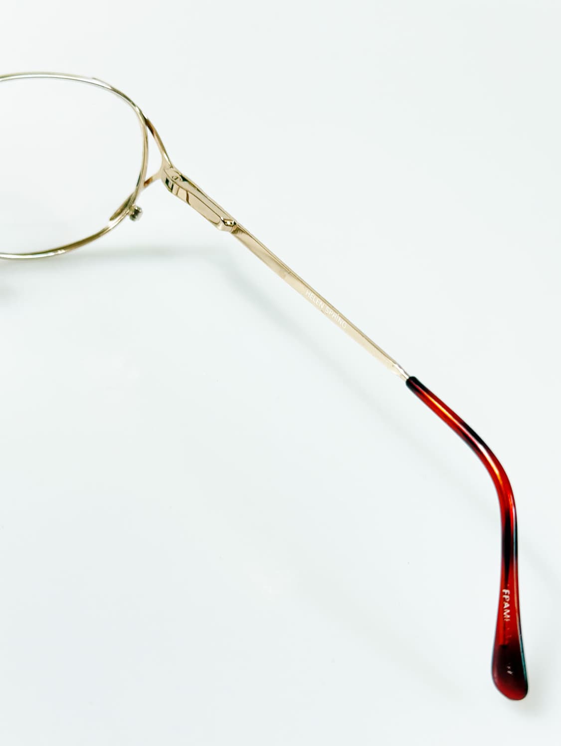 90s 유로피안 골드 레오파드 클래식 라운드 빈티지 안경 상품이미지6