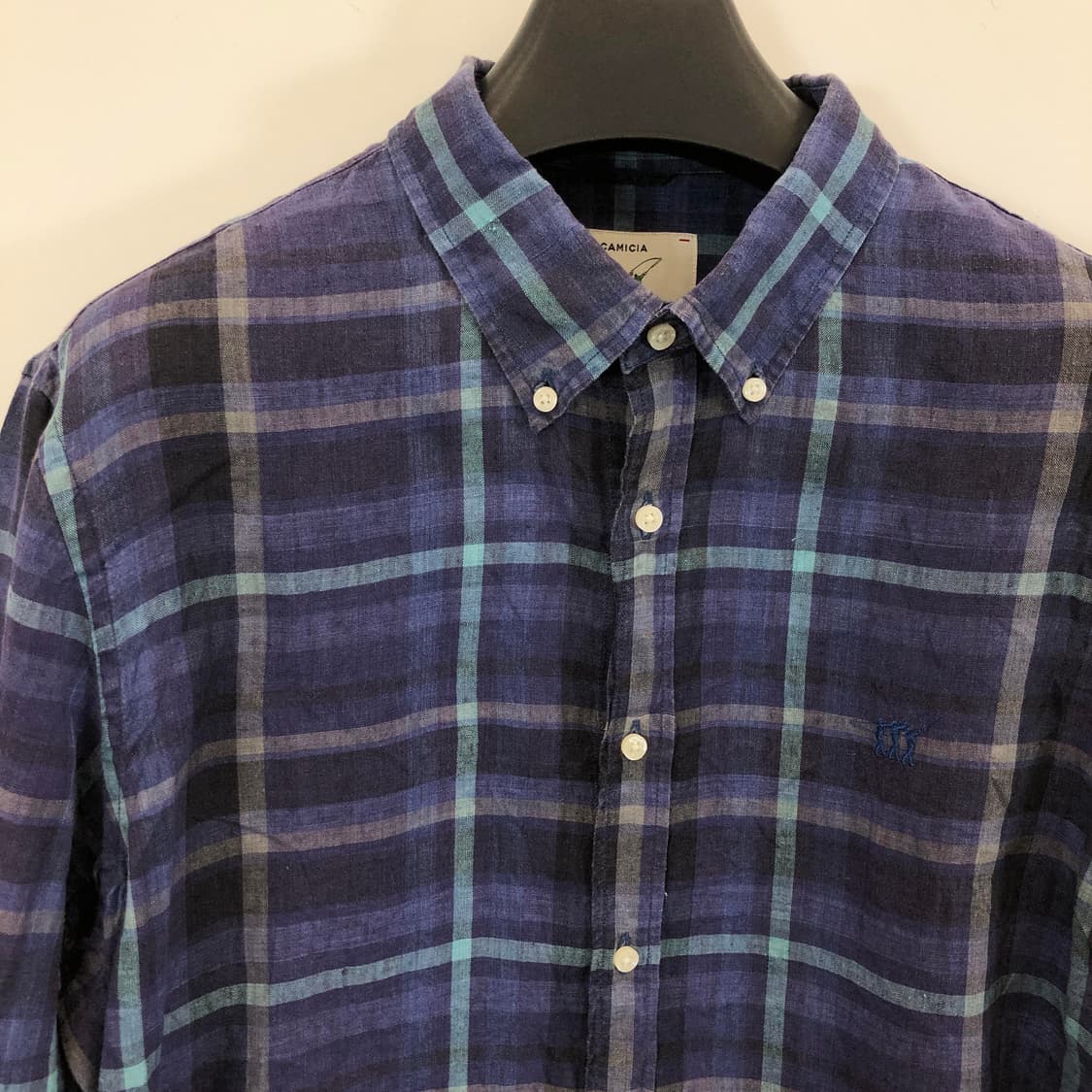 헨리코튼 린넨 100% CAMICIA 체크셔츠 110 상품이미지2