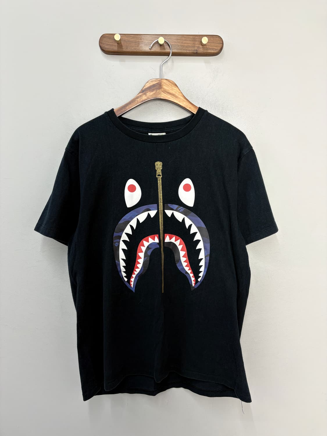 베이프 시그니처 샤크 그래픽 블랙반팔 A3727 상품이미지2