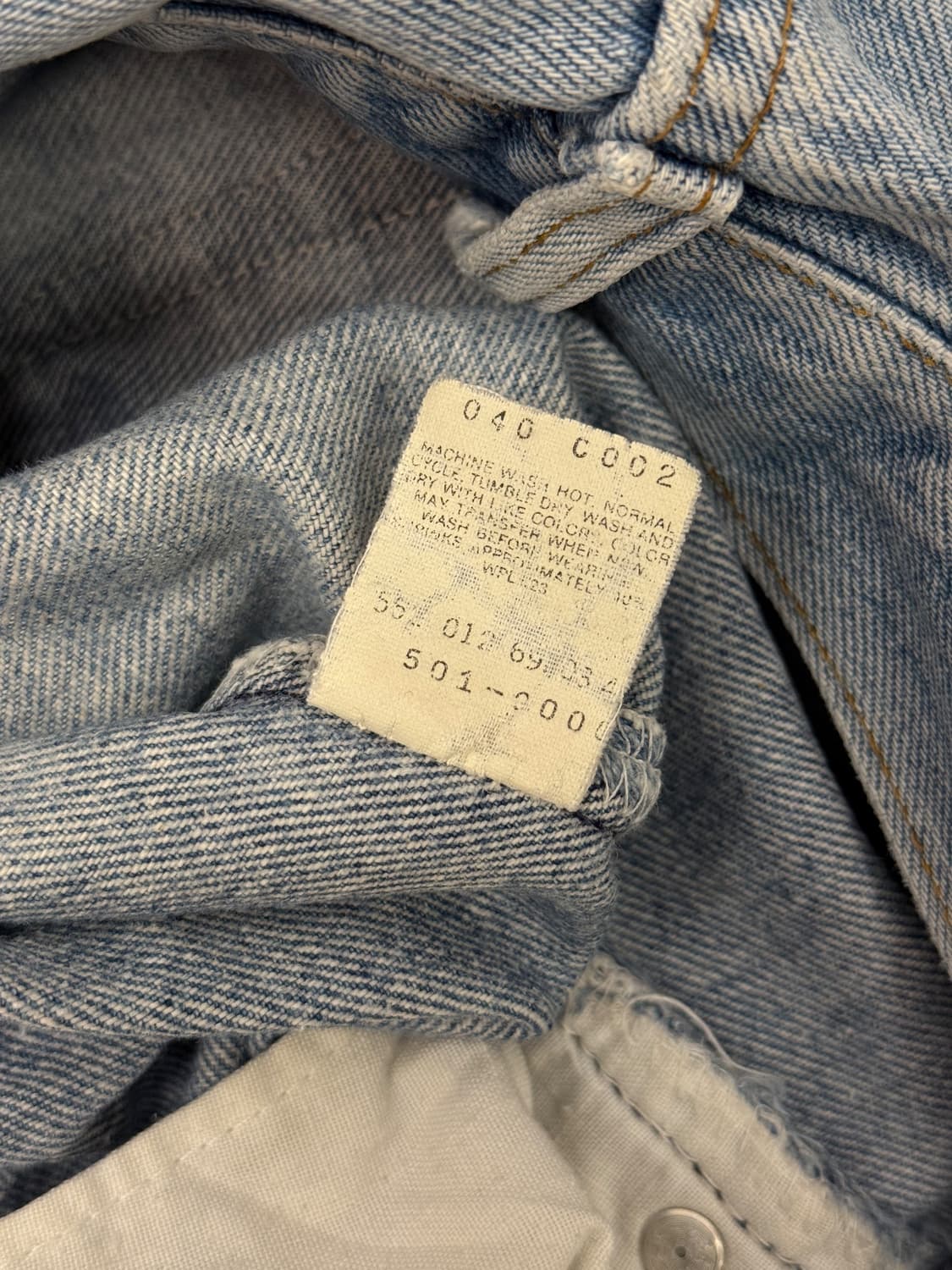 90s USA Levi’s 501 Heel Bite Straight De 상품이미지9