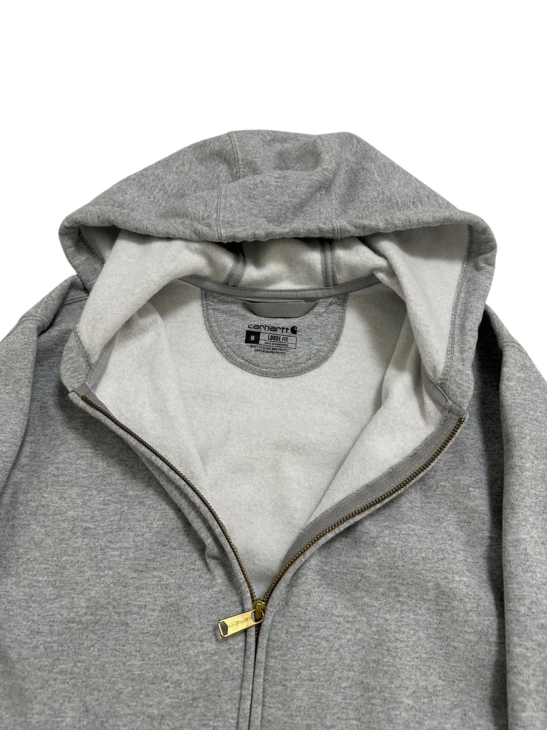칼하트 그레이 기모 후드집업 상품이미지6