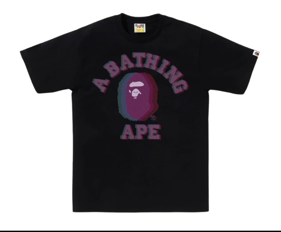 베이프 BAPE 에이프헤드 반팔 블랙 (폴리백 포함) 상품이미지1