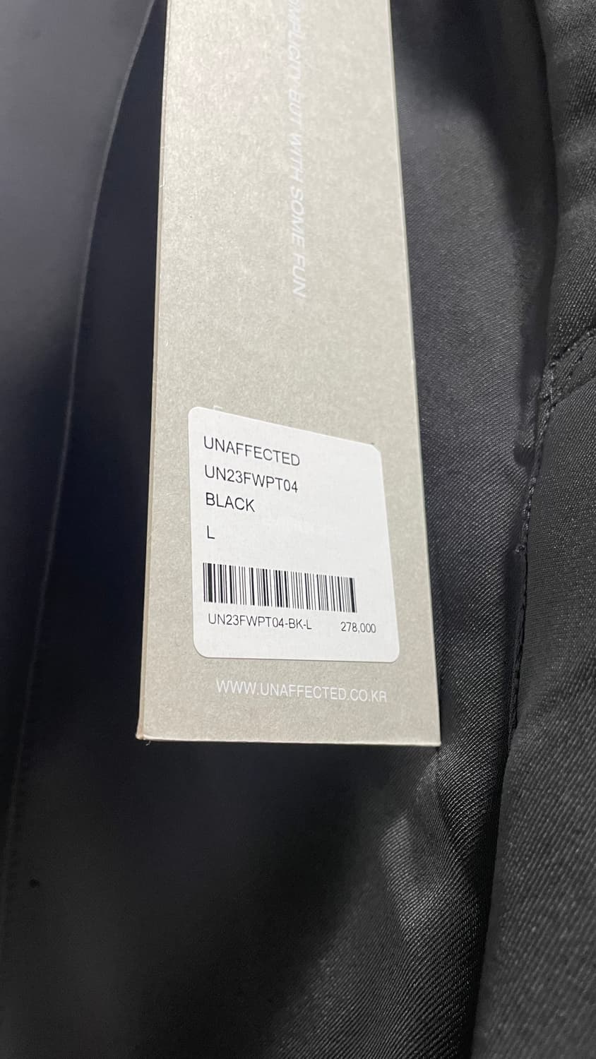 언어펙티드/ 로 엣지 컷 팬츠/ L 상품이미지7