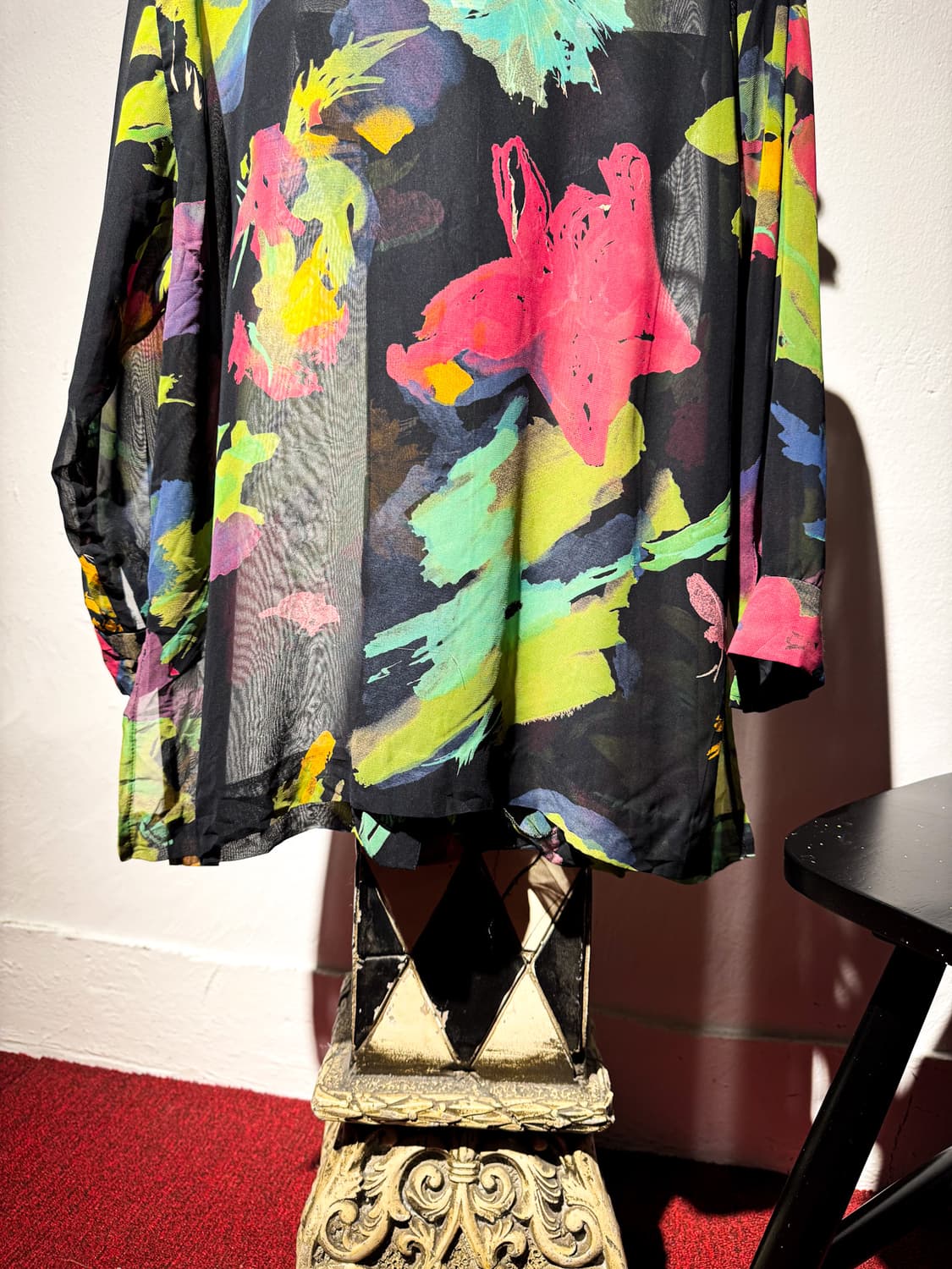 Abstract Floral Sheer Shirt    상품이미지8
