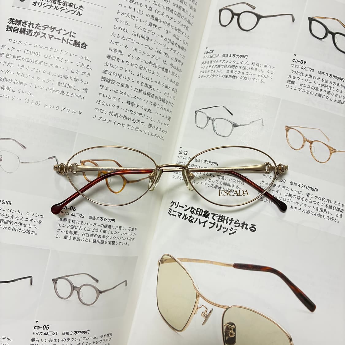 ESCADA 에스까다 에스카다 티타늄 골드 안경 상품이미지1