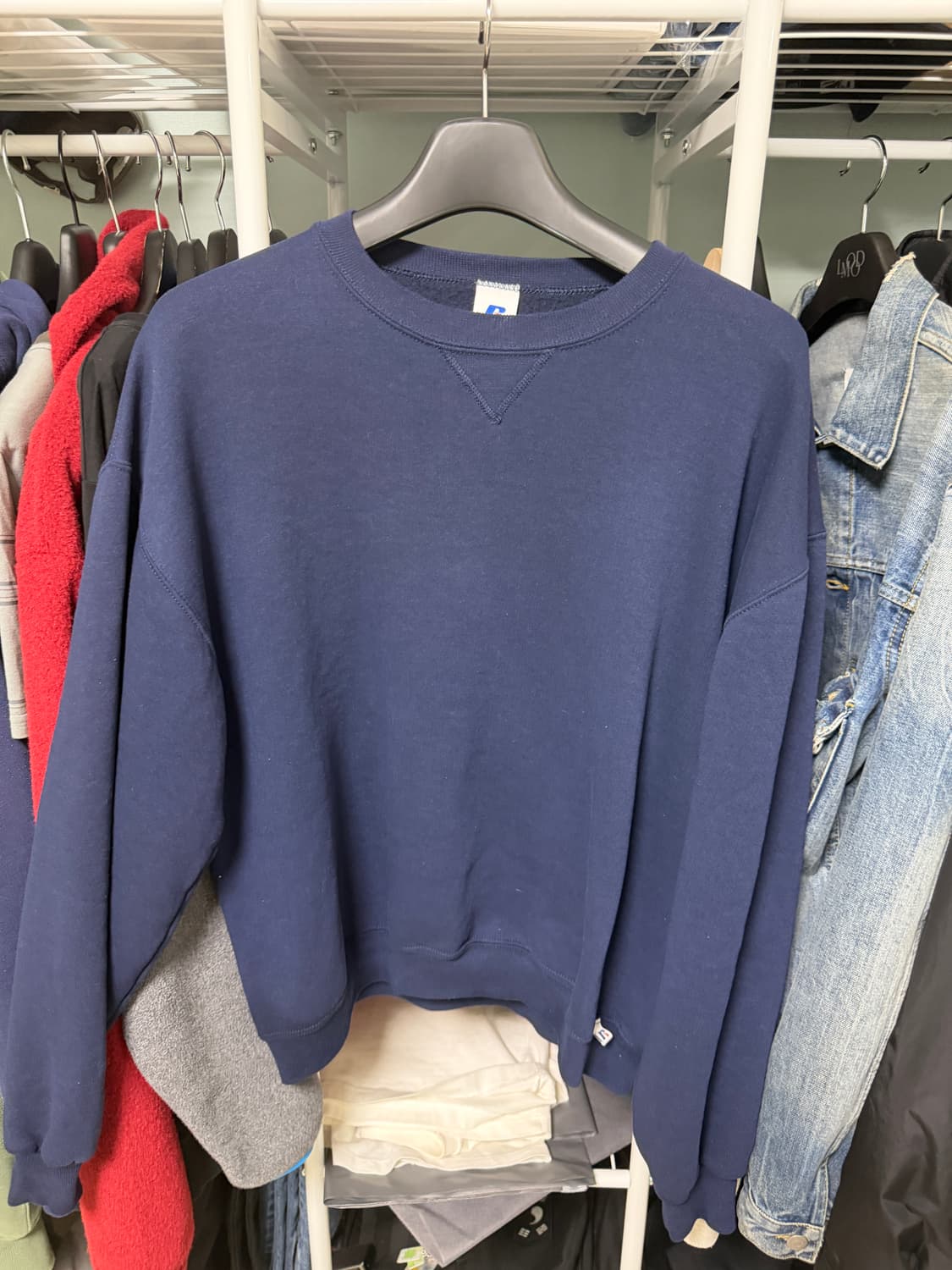 90s 빈티지 러셀 맨투맨 네이비(L) 상품이미지1