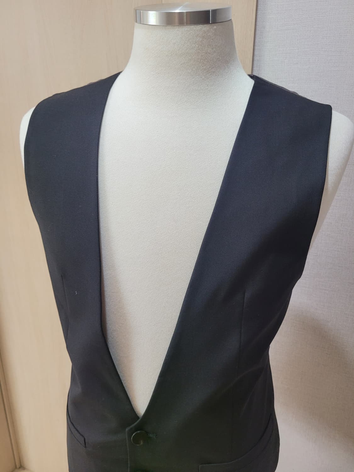 테이트 TATE 남자 투버튼 조끼 100 블랙 상품이미지3