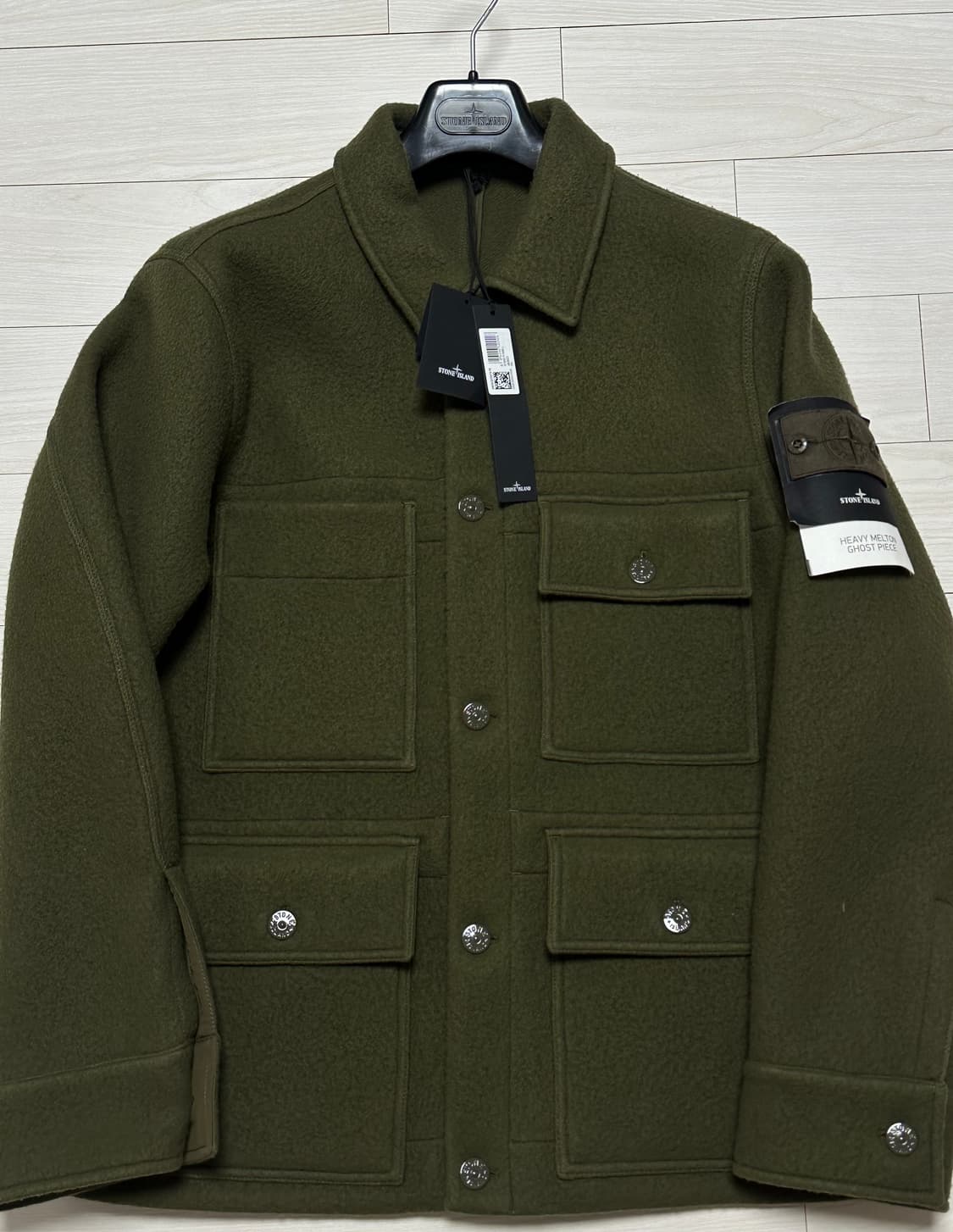 스톤아일랜드 헤비 멜튼 고스트피스 자켓 상품이미지4