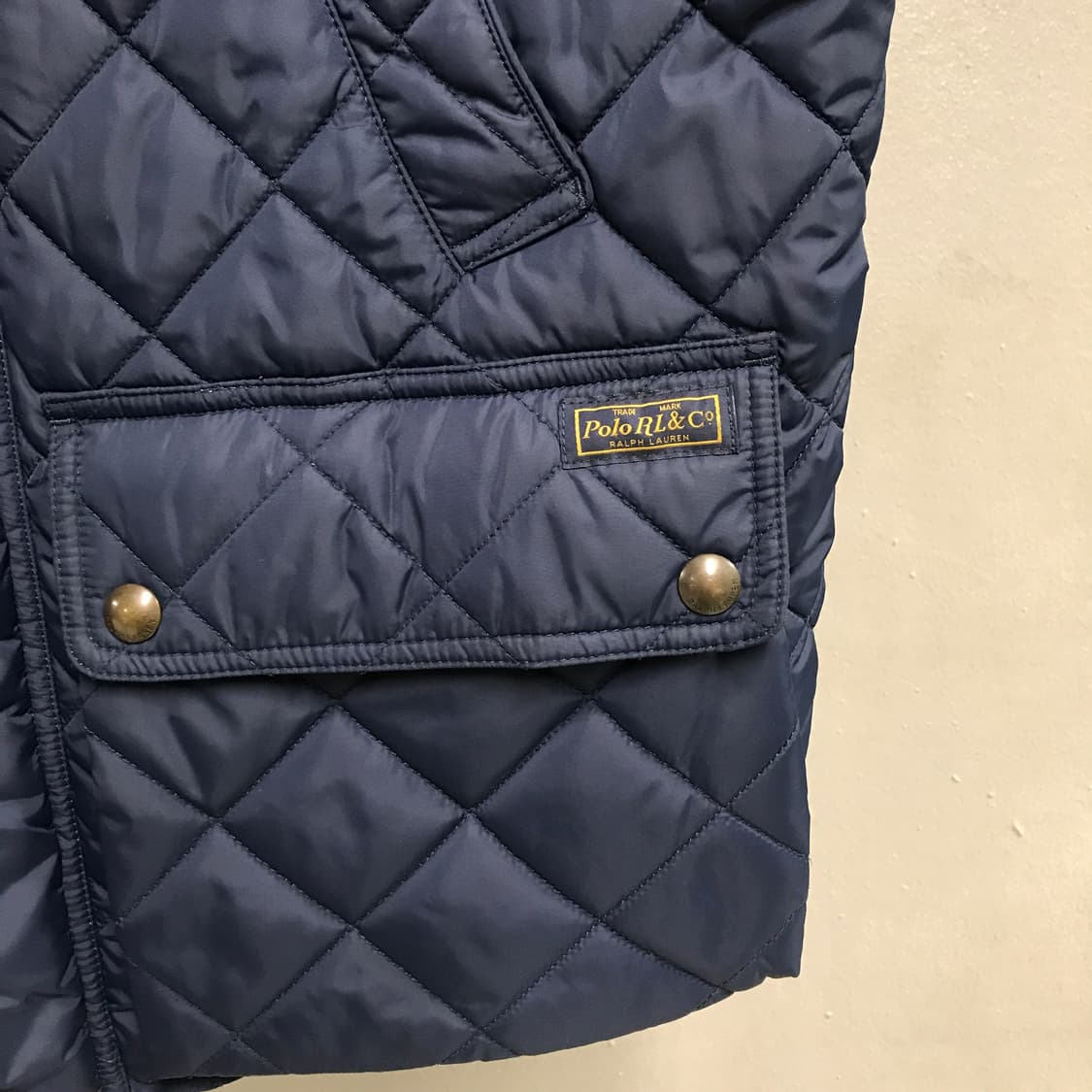 폴로 랄프로렌 퀄팅 베스트 네이비 L 상품이미지4