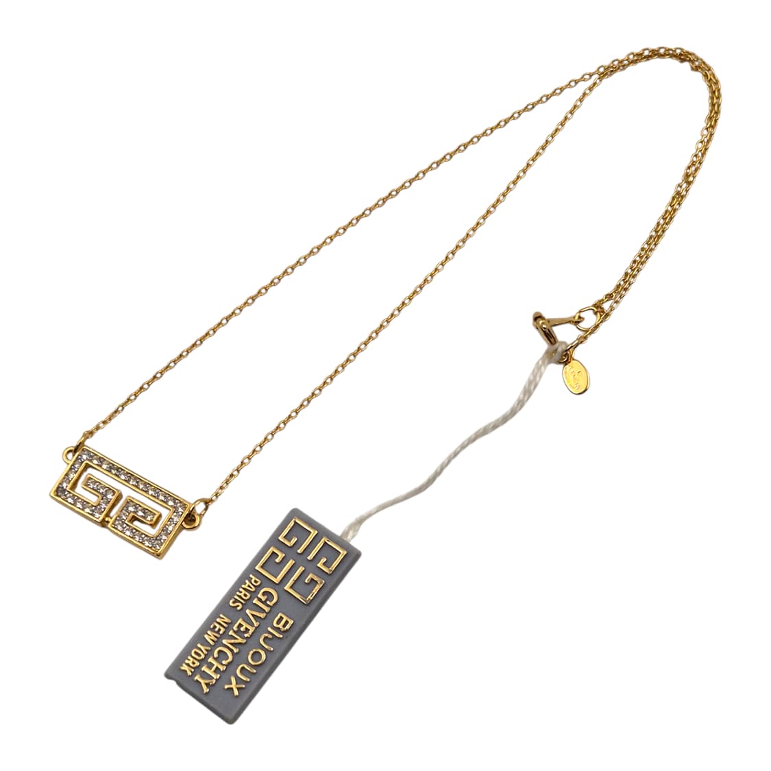 80s 지방시 비쥬 라인 G로고 파베 목걸이 상품이미지2