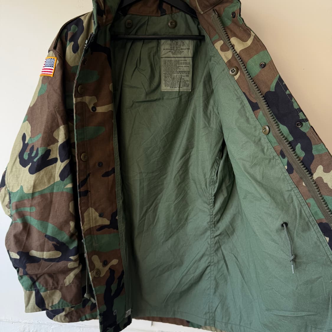 90s US Army M65 우드랜드 필드 자켓 100-105 상품이미지4