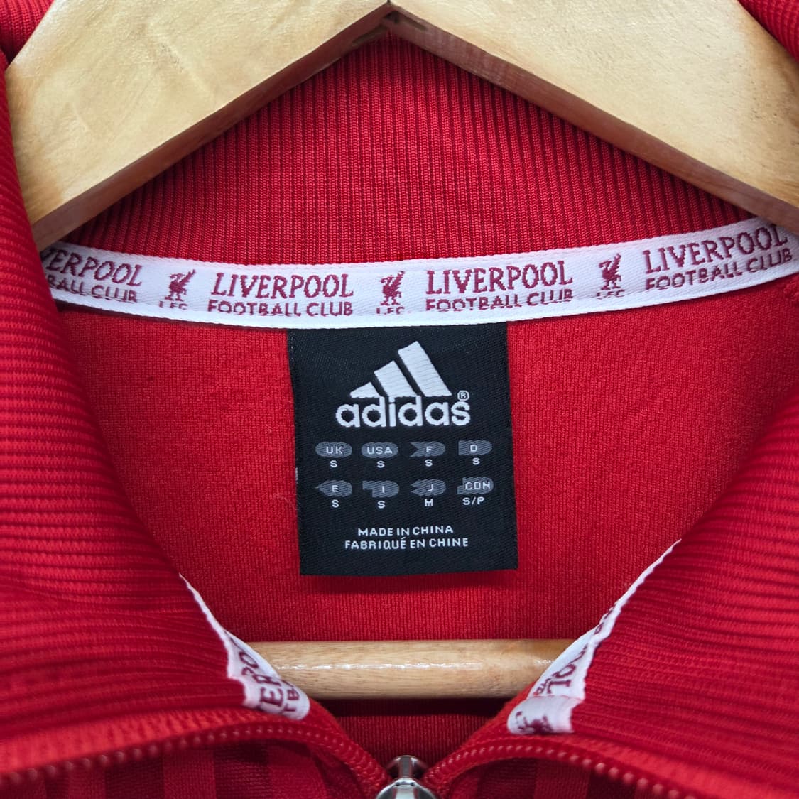 아디다스져지 리버풀 체크 트랙탑 레드 남s 상품이미지4