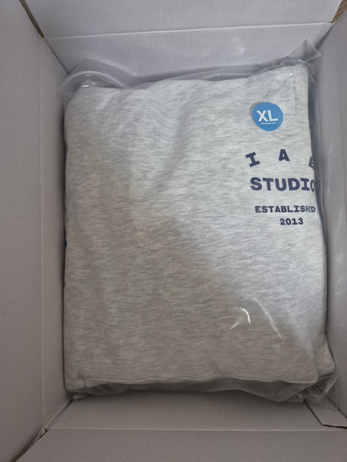 아이앱스튜디오 라이트그레이 후드티 XL 상품이미지2