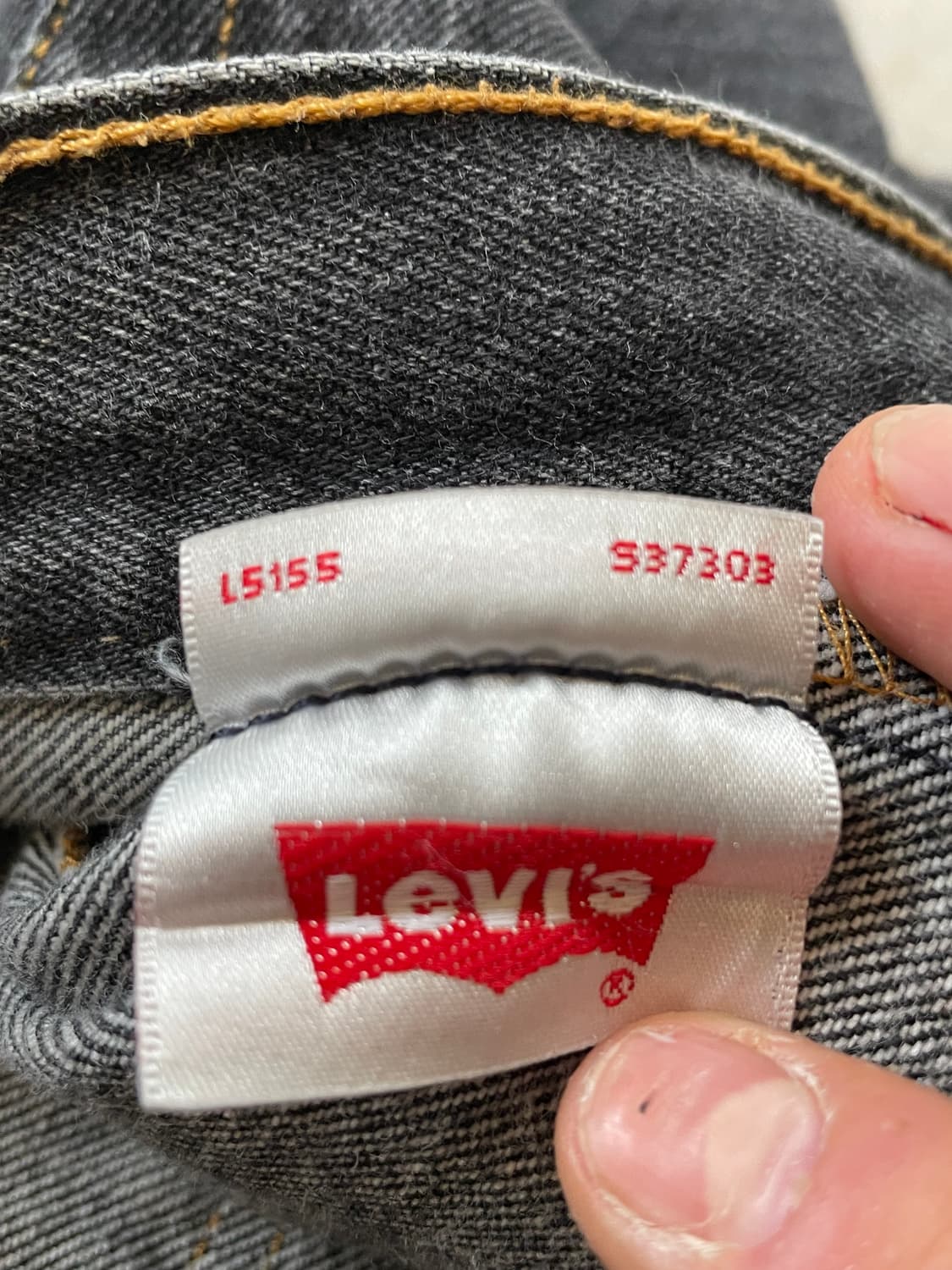 리바이스 501XX 블랙 데님 팬츠 상품이미지5