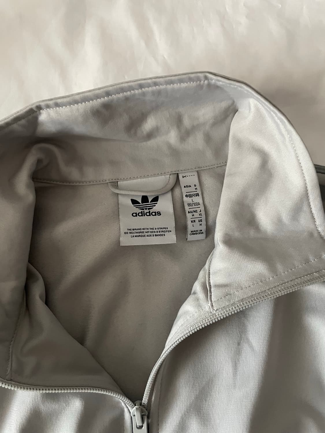 아디다스 트랙탑 져지 저지 그레이 오버사이즈 상품이미지2