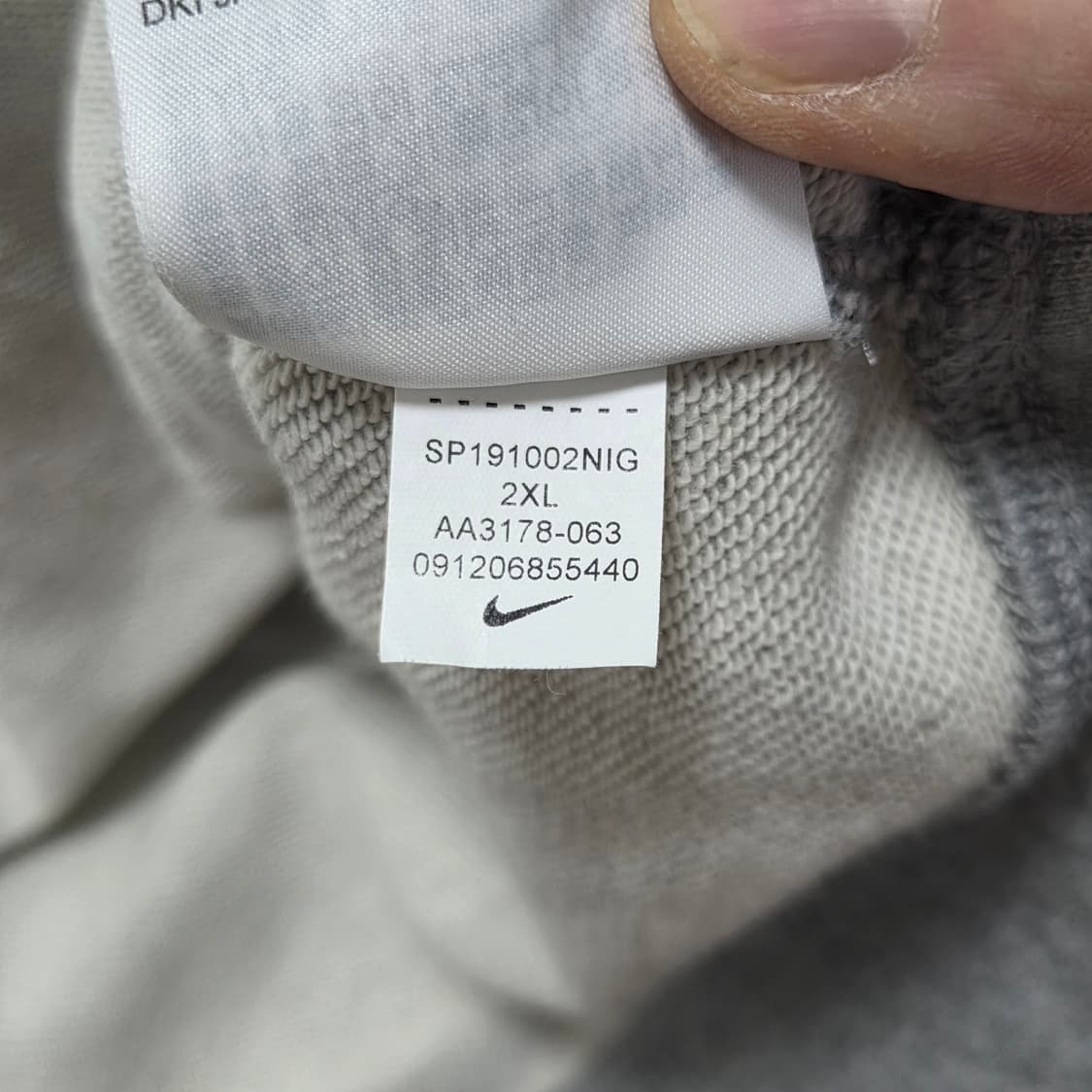 Nike 나이키 XXL 스우시 맨투맨 그레이 상품이미지5