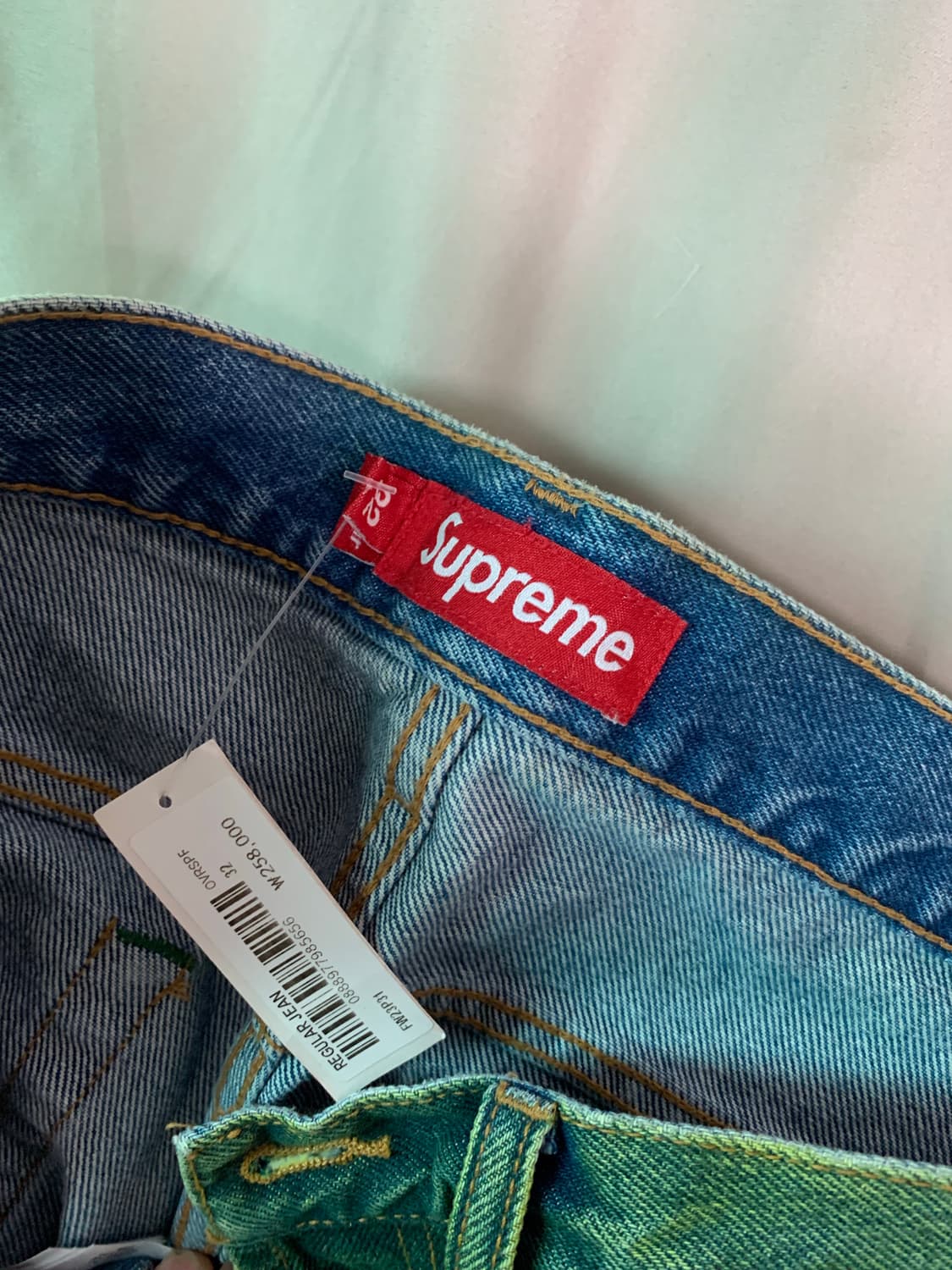 (새상품)슈프림 레귤러 진 판매 상품이미지5