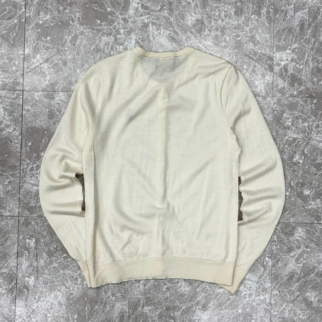 폴로 랄프로렌 핀터깔 워셔블 메리노 울 아이보리 걸즈 니트 가디건(S) 상품이미지4