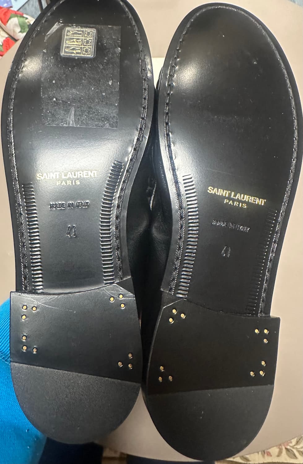 (새상품)생로랑 르 로퍼 15 모크 블랙 41 (260mm) 상품이미지7