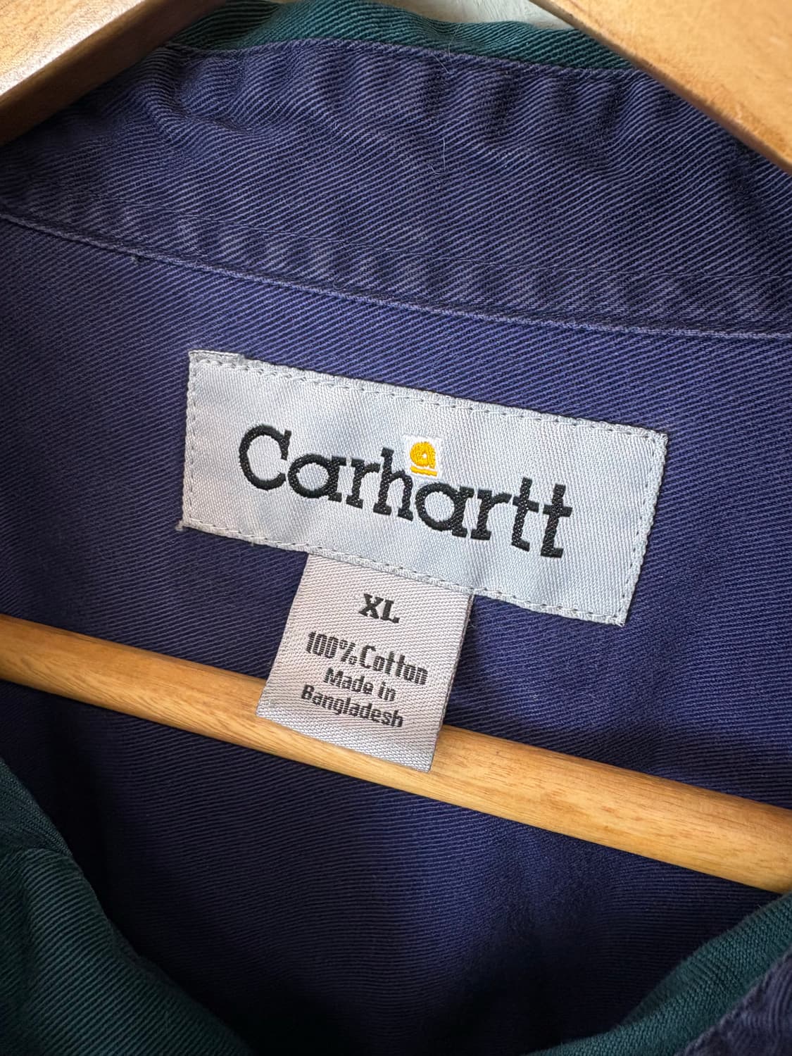 칼하트 빈티지 그린 워크셔츠 상품이미지5